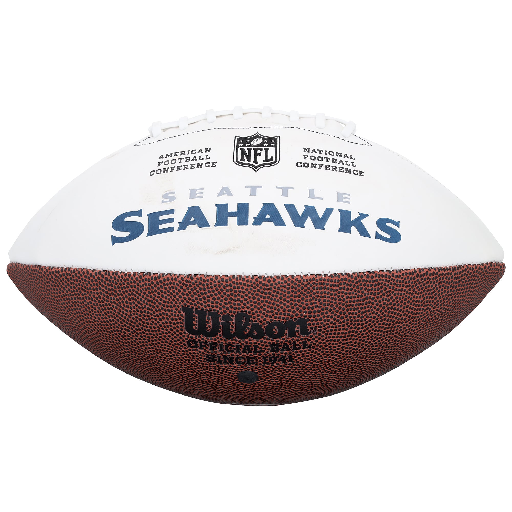 Jadarian Price Seattle Seahawks Autographed Wilson White Panel Football