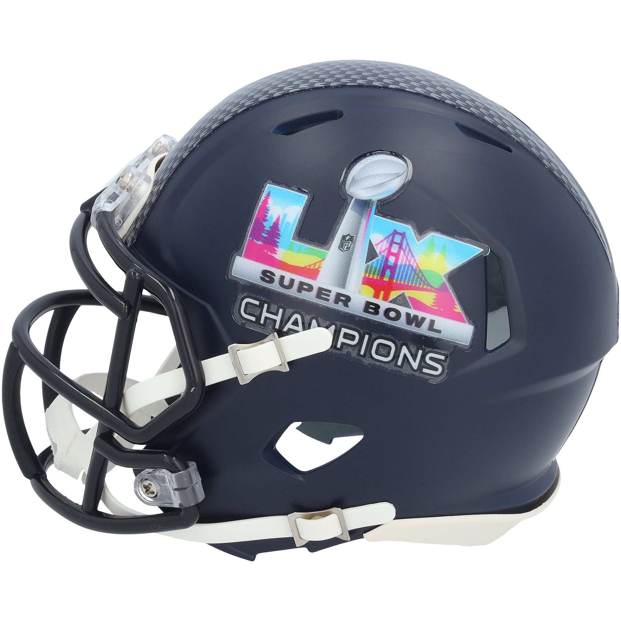 Casque miniature Riddell Speed ​​autographié par Jason Myers, des Seahawks de Seattle, champions du Super Bowl LX