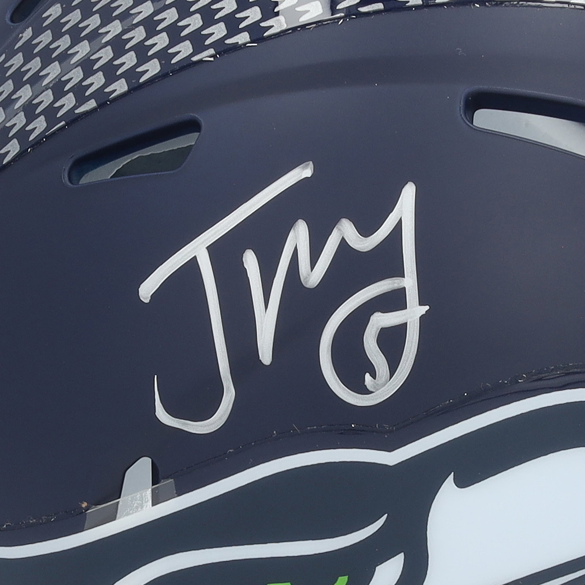 Casque miniature Riddell Speed ​​autographié par Jason Myers, des Seahawks de Seattle, champions du Super Bowl LX