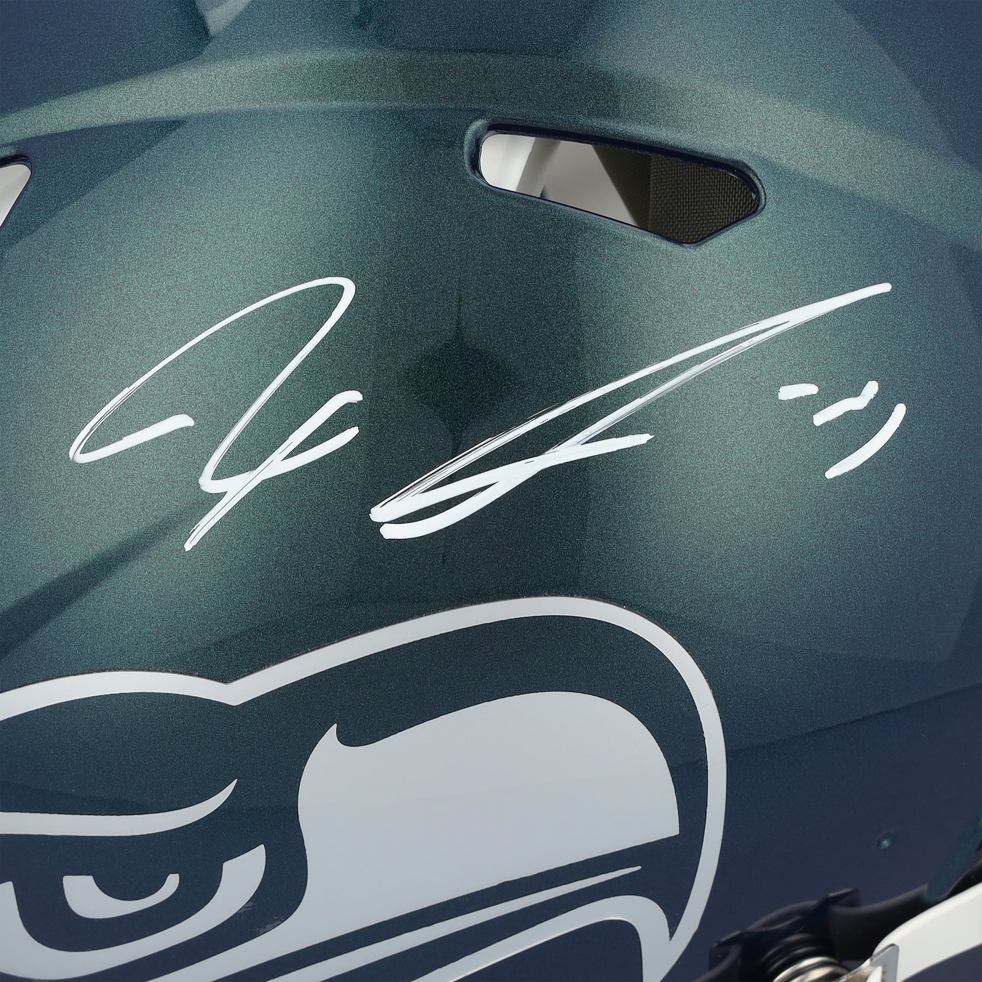 Casque Riddell Rivalry Speed ​​Authentic autographié par Jaxon Smith-Njigba des Seahawks de Seattle