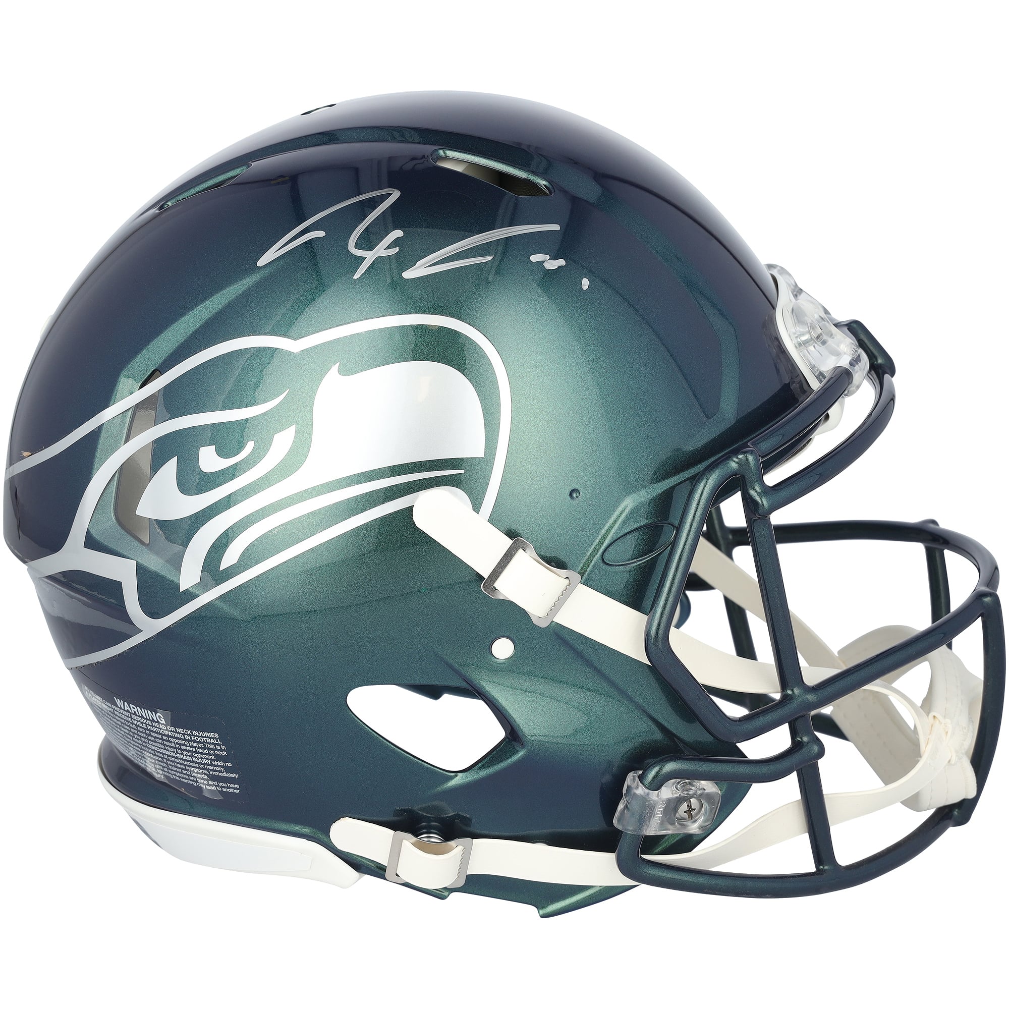 Jaxon Smith-Njigba Seattle Seahawks Autographed Riddell Rivalry Speed Authentic Helmet with Silver Signature