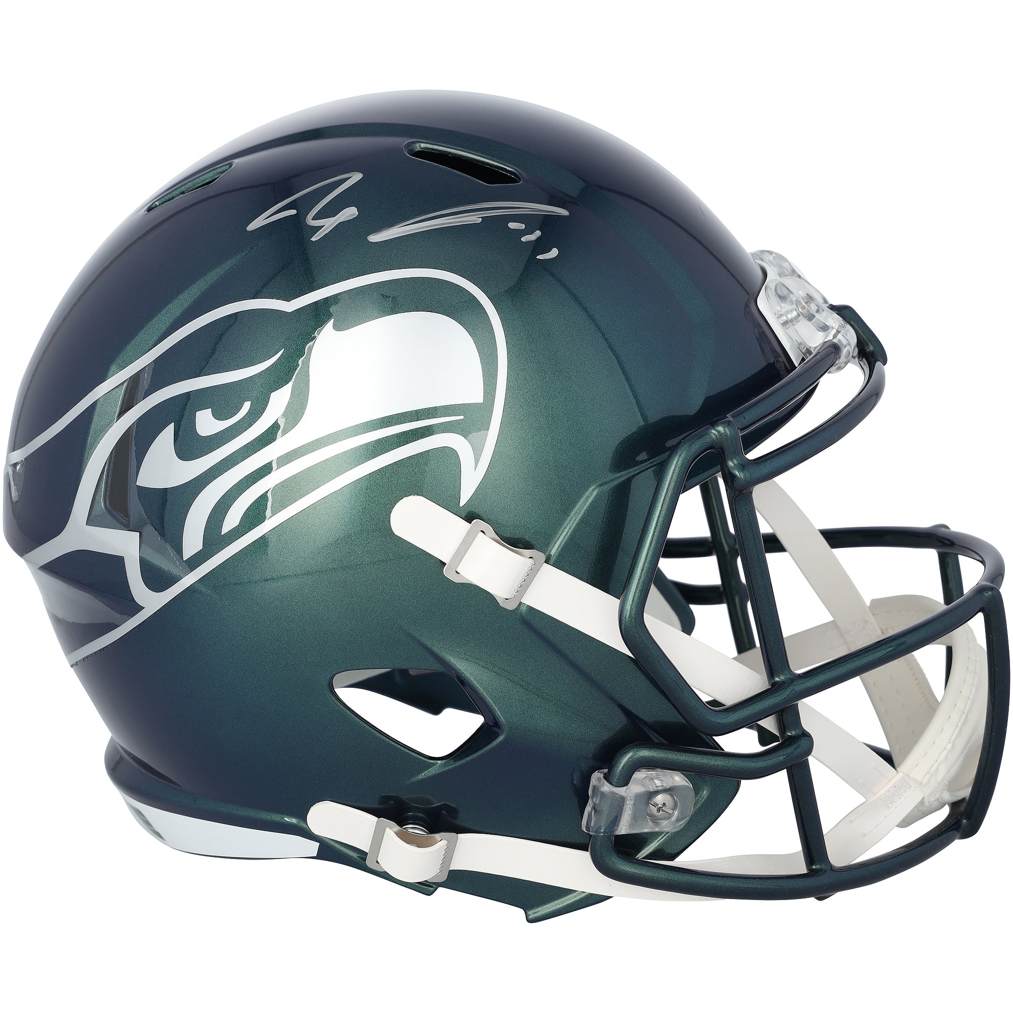Jaxon Smith-Njigba Seattle Seahawks Autographed Riddell Rivalry Speed Replica Helmet with Silver Signature