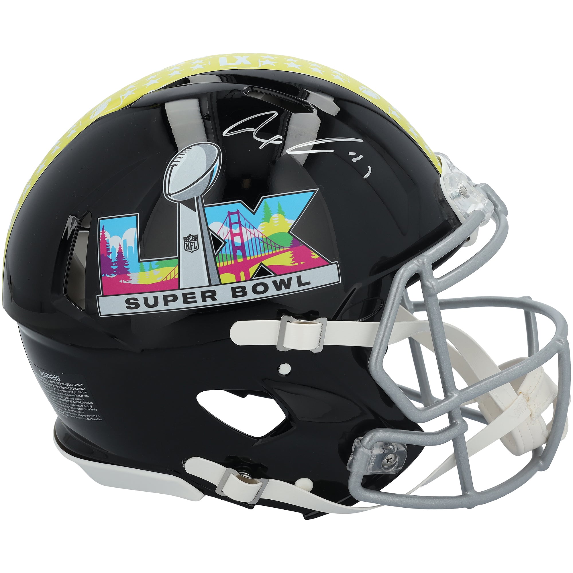 Jaxon Smith-Njigba Seattle Seahawks Autographed Super Bowl LX Riddell Speed Authentic Helmet