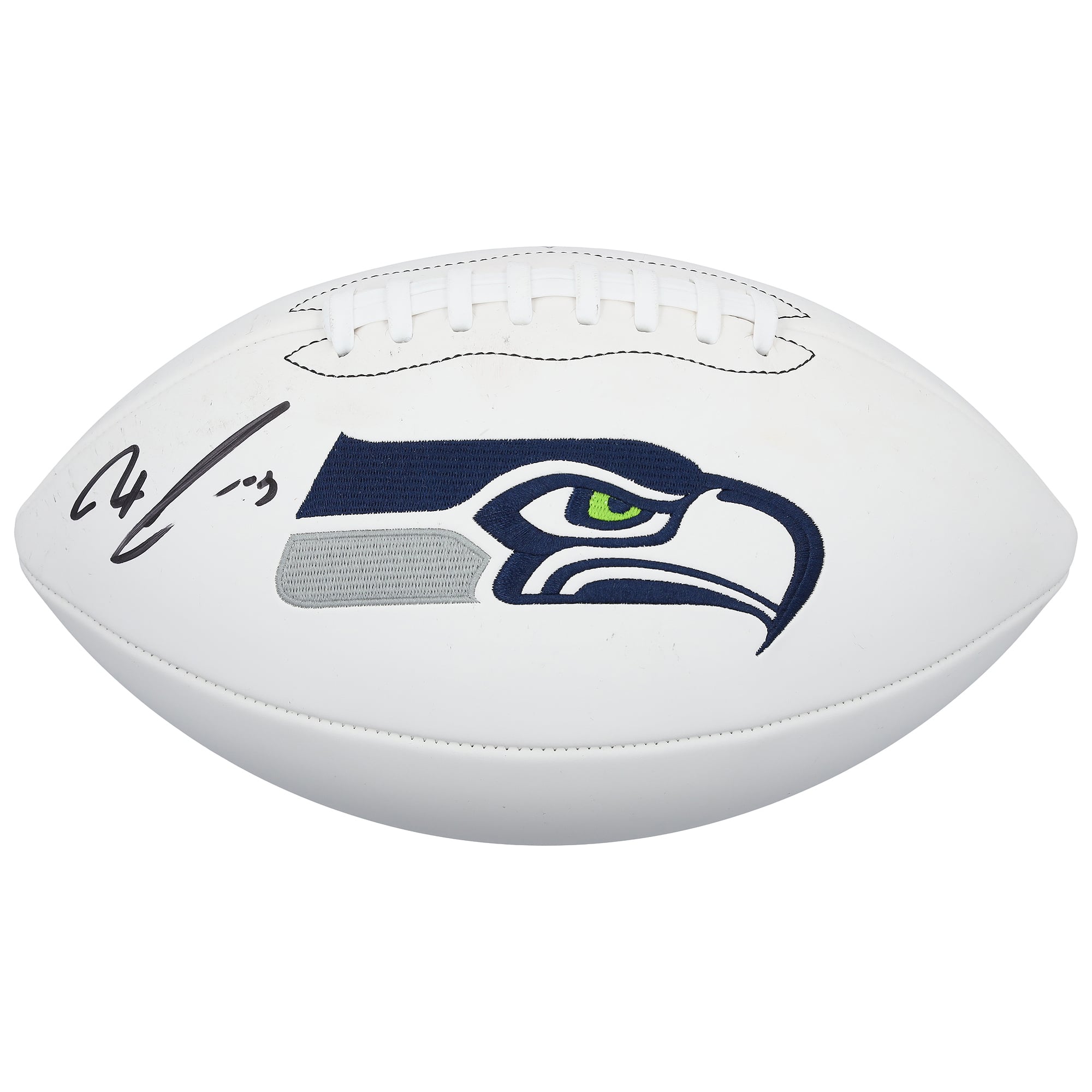 Jaxon Smith-Njigba Seattle Seahawks Autographed Wilson White Panel Football