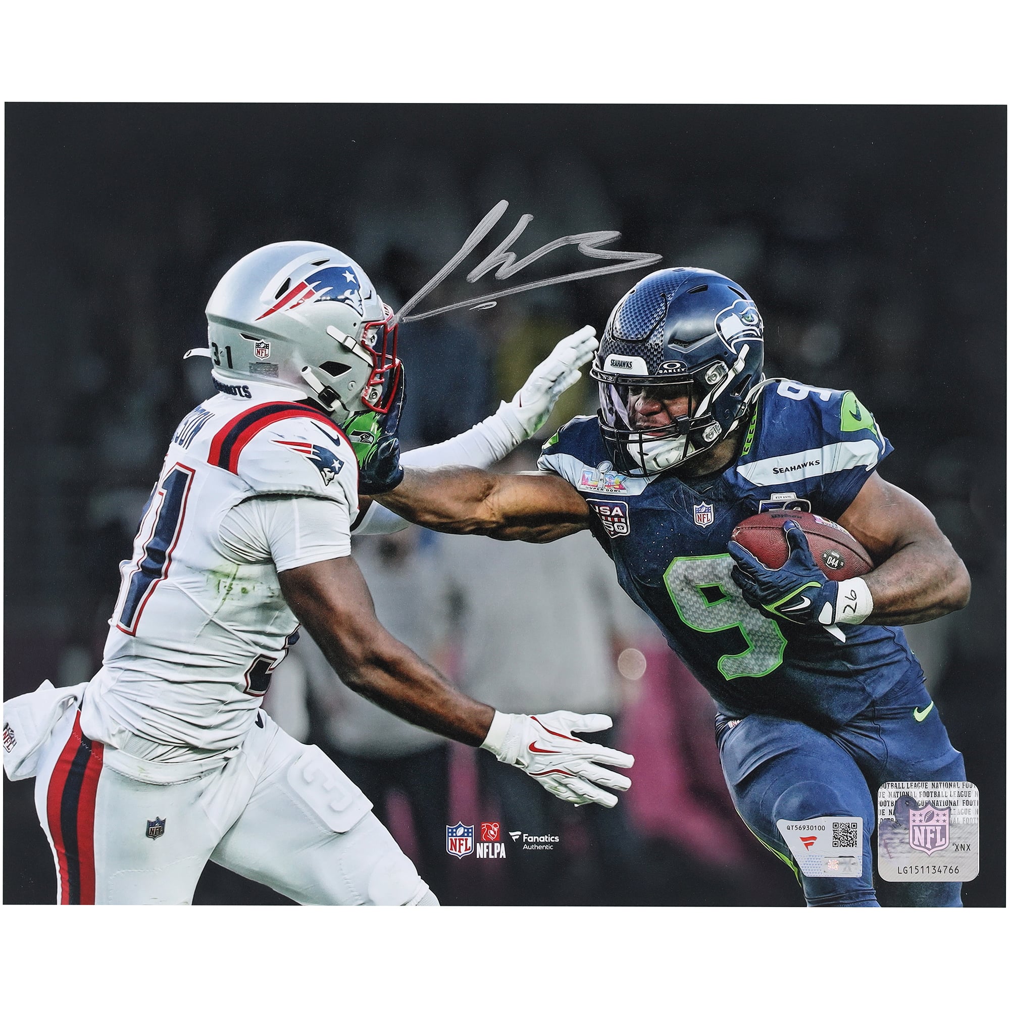 Kenneth Walker III Seattle Seahawks Autographed Super Bowl LX Champions 8" x 10"  Photograph