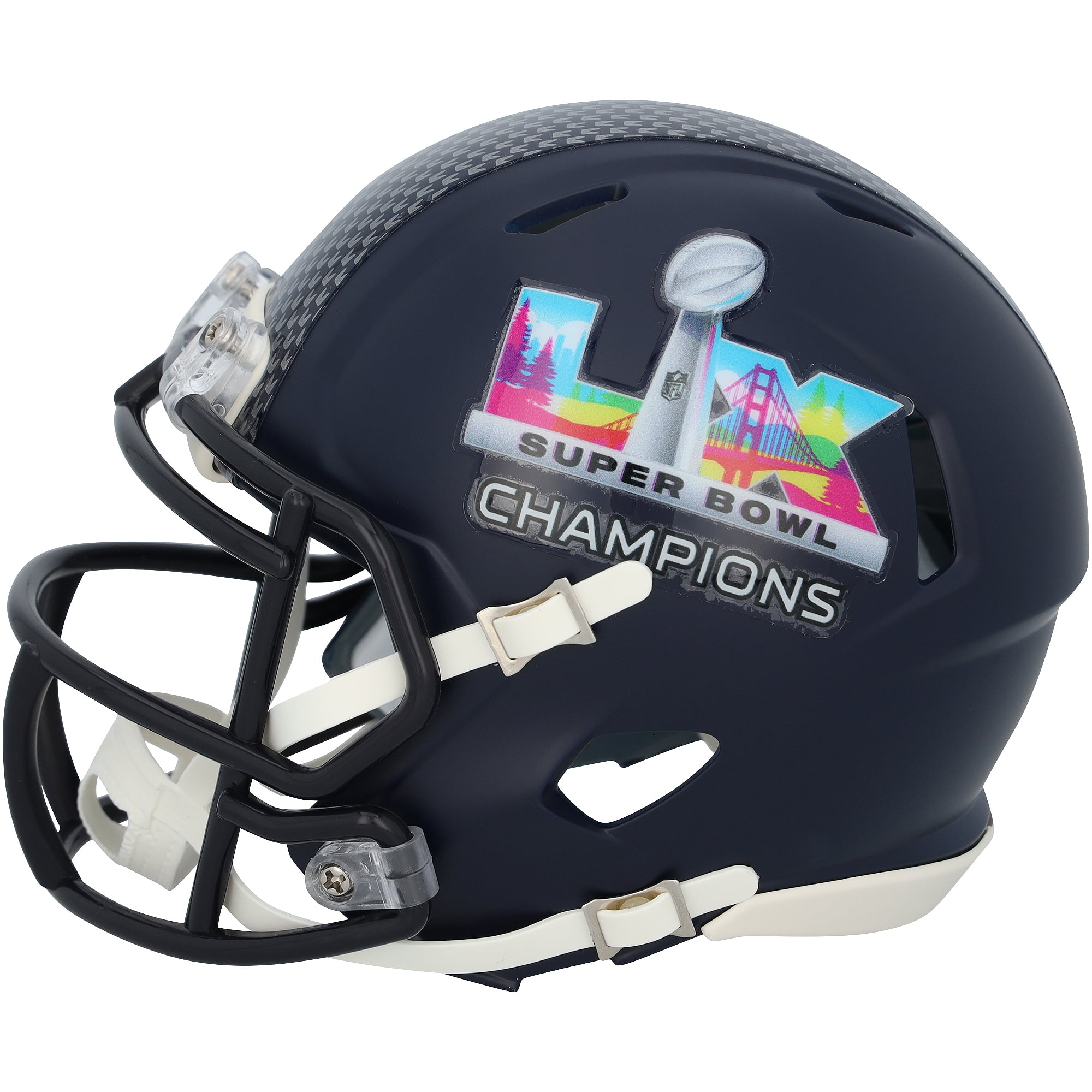 Casque miniature Riddell Speed ​​autographié par Kenneth Walker III, des Seahawks de Seattle, champions du Super Bowl LX
