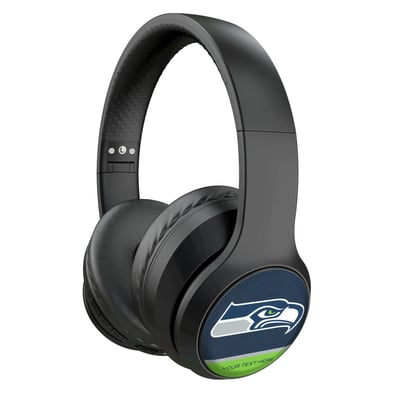 Seattle Seahawks Keyscaper Personalized Endzone Solid Wireless Bluetooth Headphones With Case
