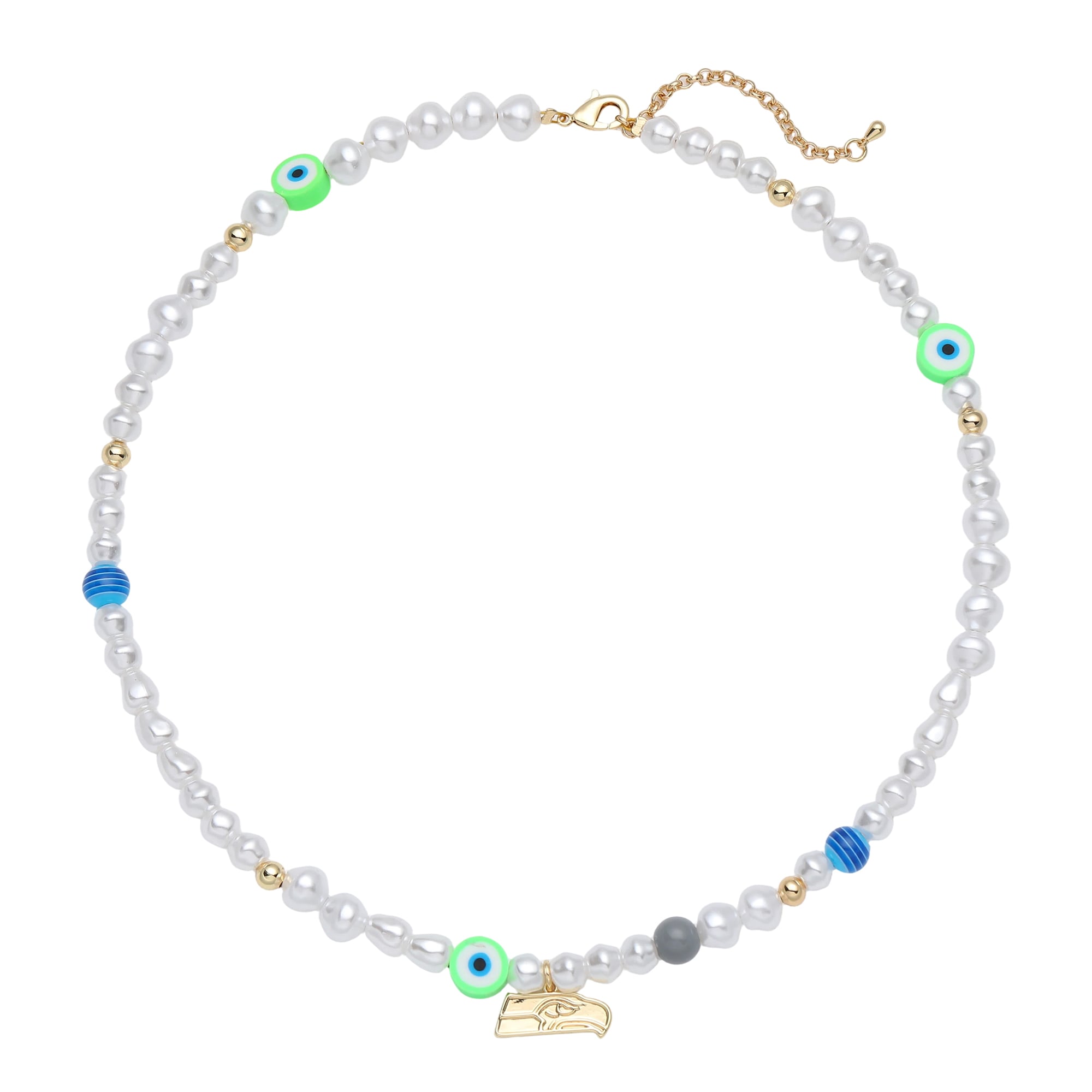 Collier LUV AJ Seattle Seahawks avec logo en perles