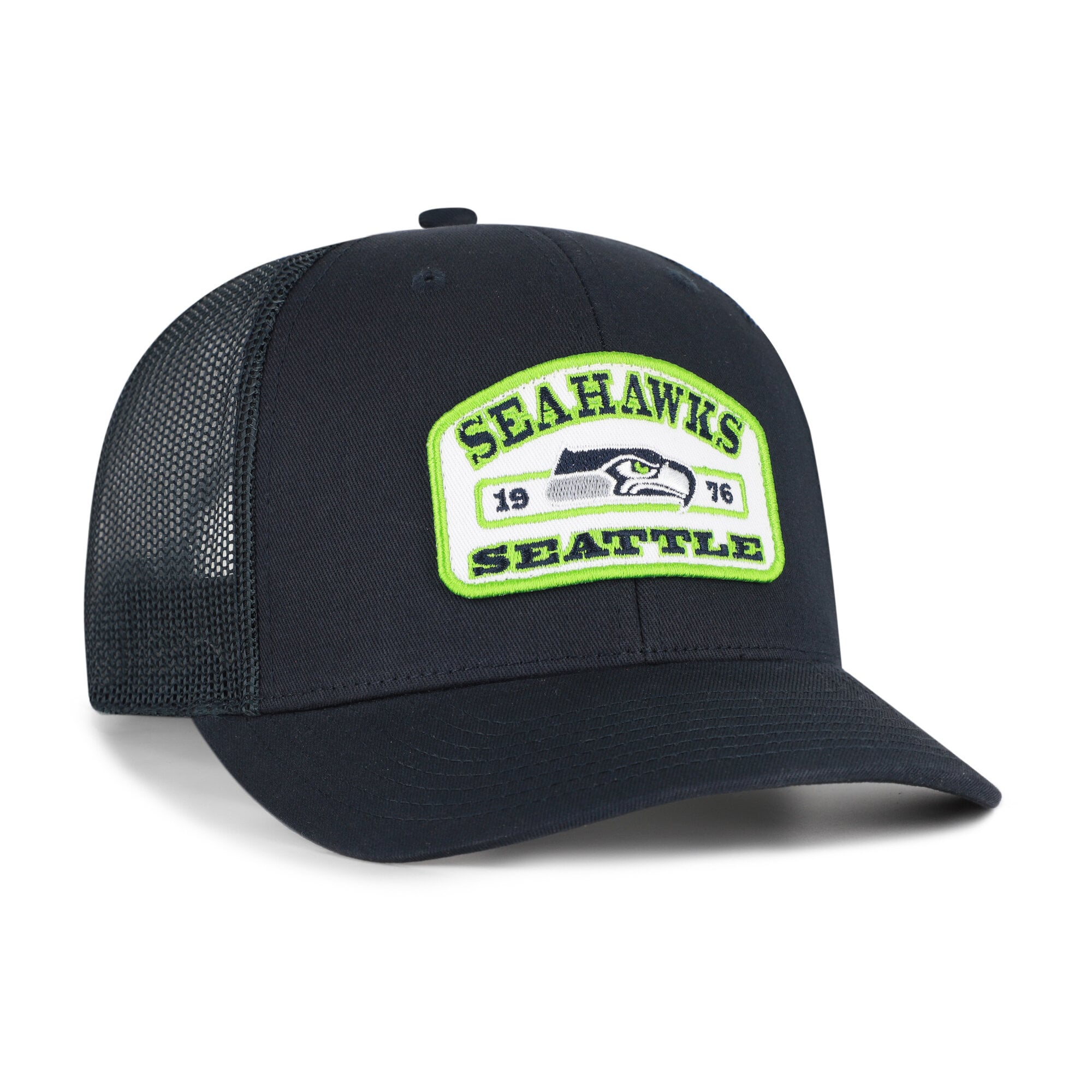 Casquette trucker ajustable pour homme, modèle 47 College Navy Seattle Seahawks Roadway