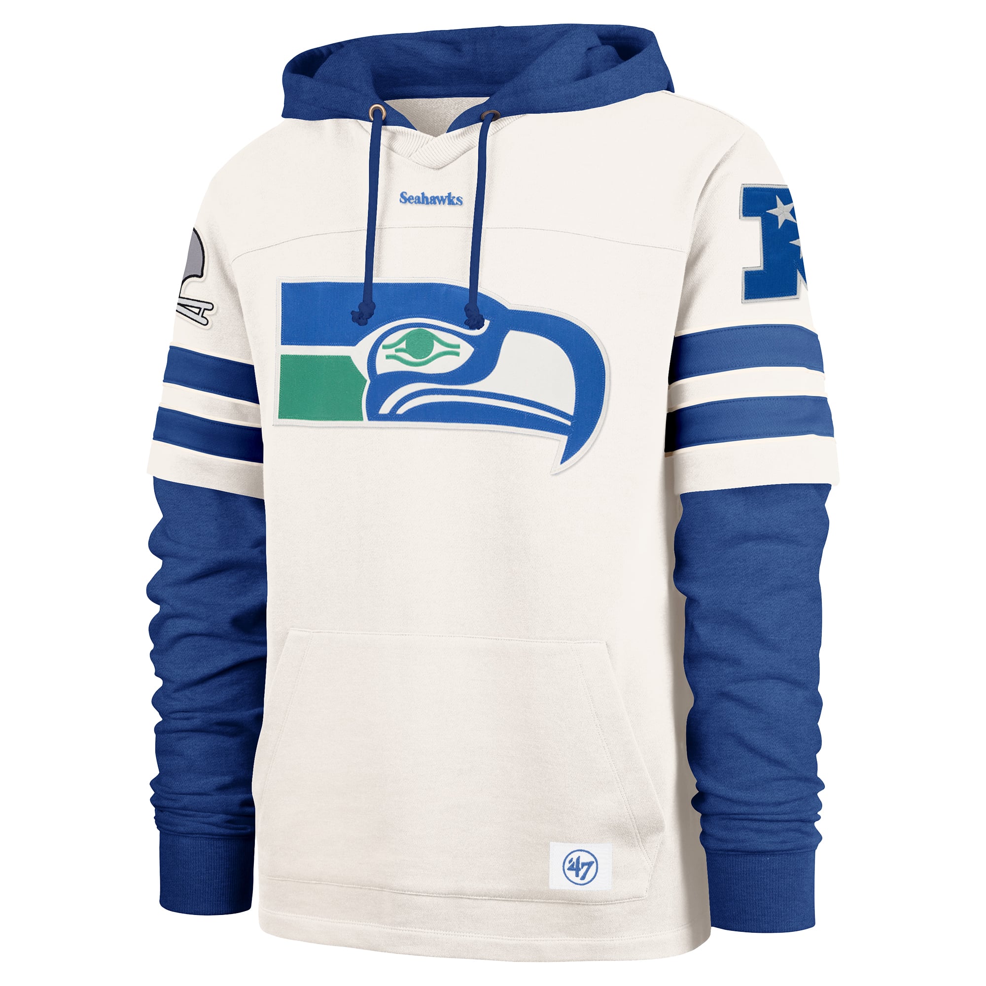 Sweat à capuche homme '47 crème Seattle Seahawks Cornerback