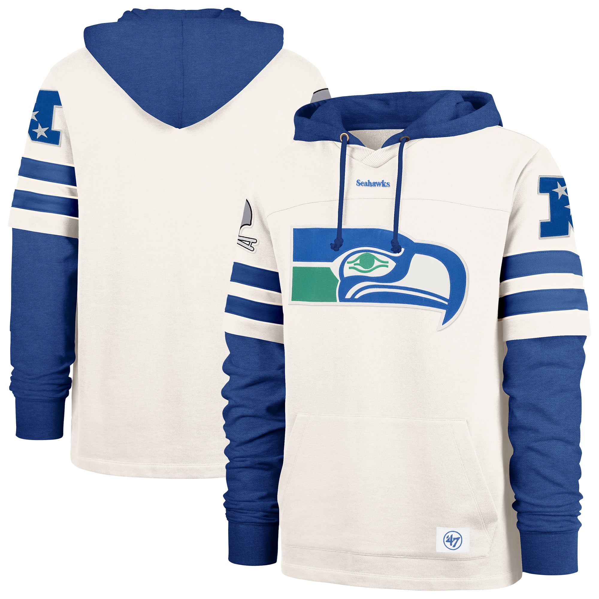 Sweat à capuche homme '47 crème Seattle Seahawks Cornerback