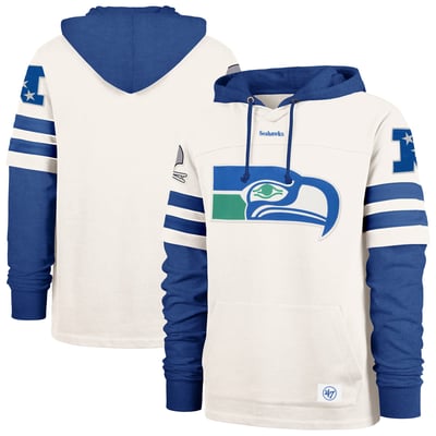  Seattle Seahawks '47 Cornerback Pullover Hoodie - Cream