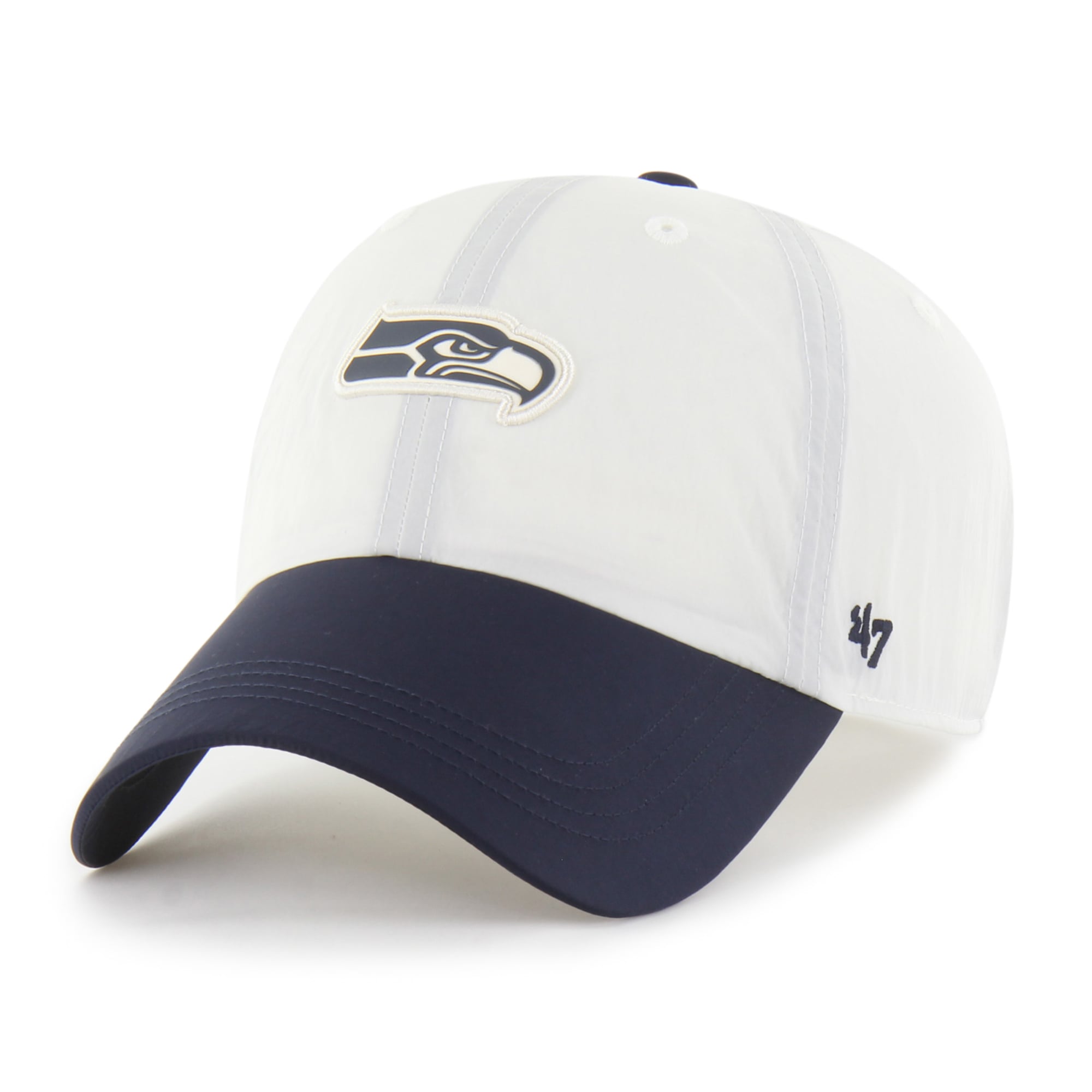 Men's '47 Cream Seattle Seahawks Modernia Clean Up Adjustable Hat