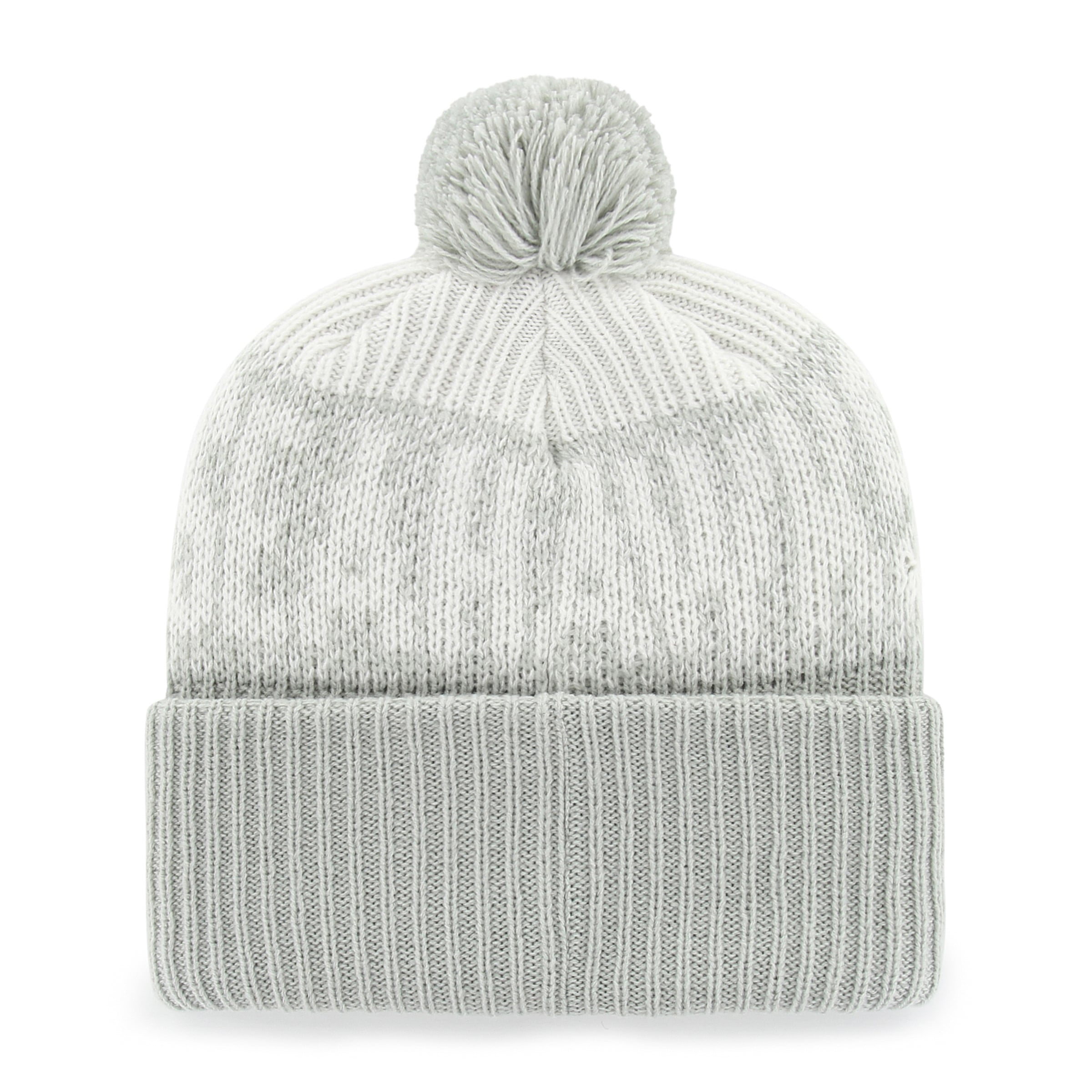 Men's '47 Gray Seattle Seahawks Rivalries Collection Bone Chill Cuffed Pom Knit Hat