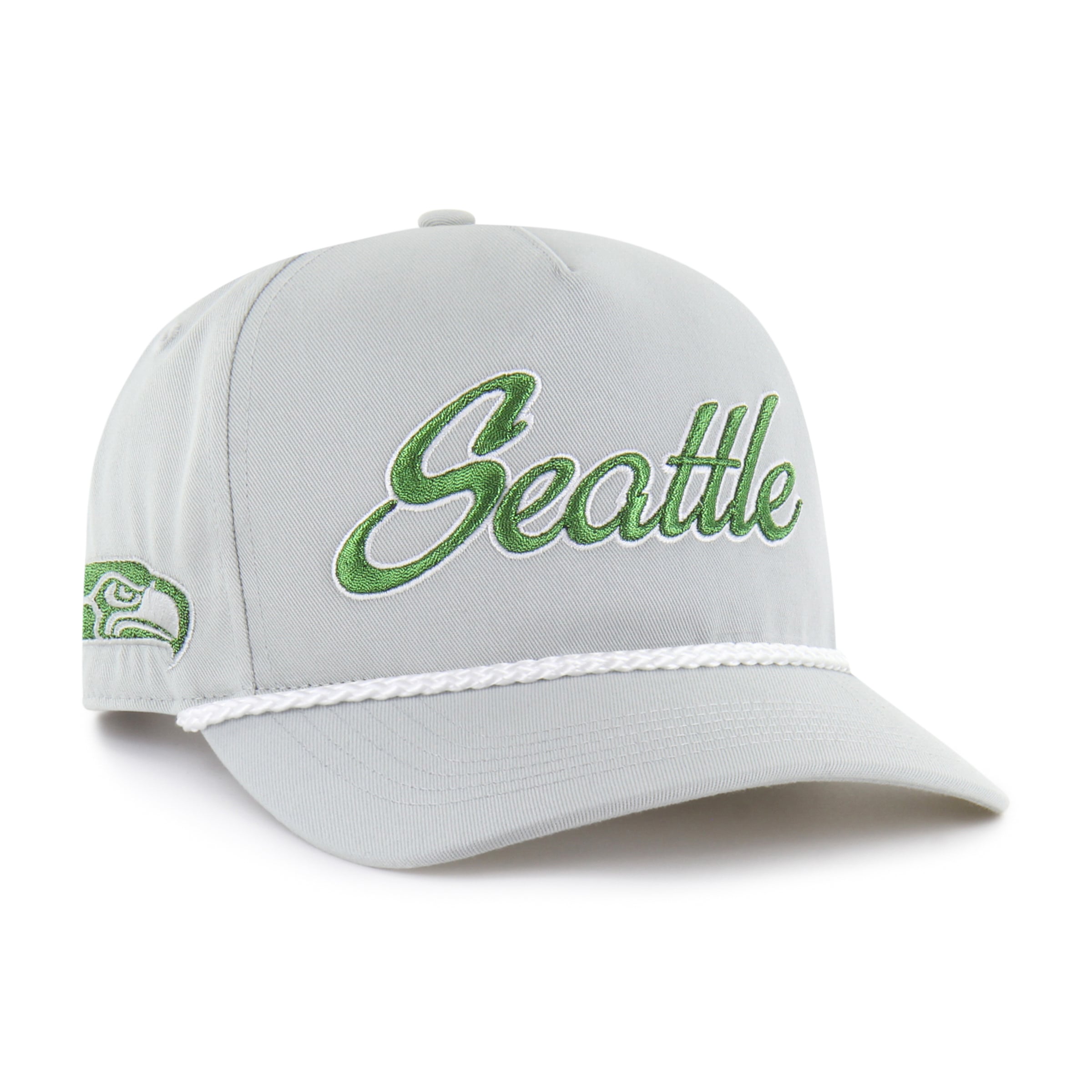 Men's '47 Gray Seattle Seahawks Rivalries Collection Overhand Hitch Adjustable Hat