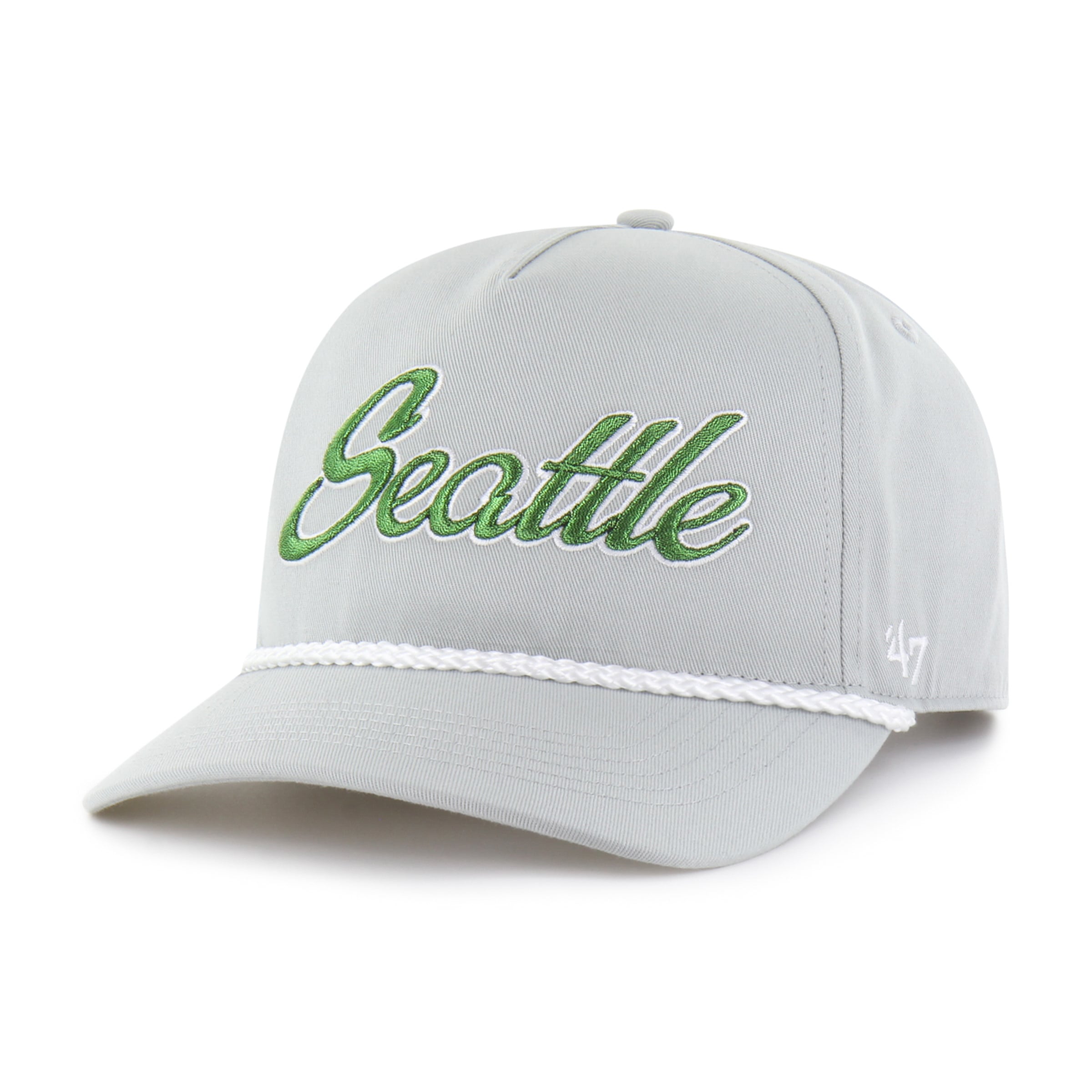 Men's '47 Gray Seattle Seahawks Rivalries Collection Overhand Hitch Adjustable Hat