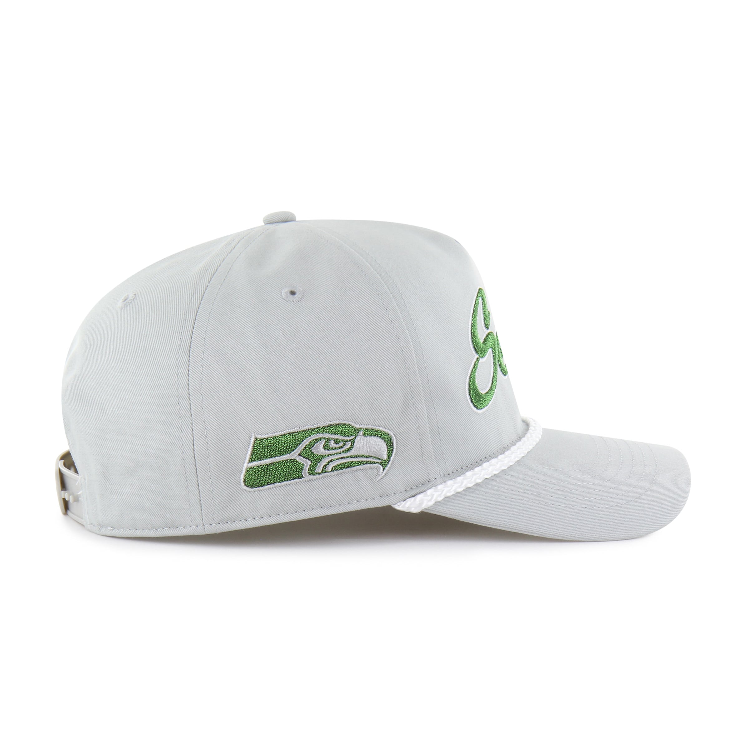 Men's '47 Gray Seattle Seahawks Rivalries Collection Overhand Hitch Adjustable Hat