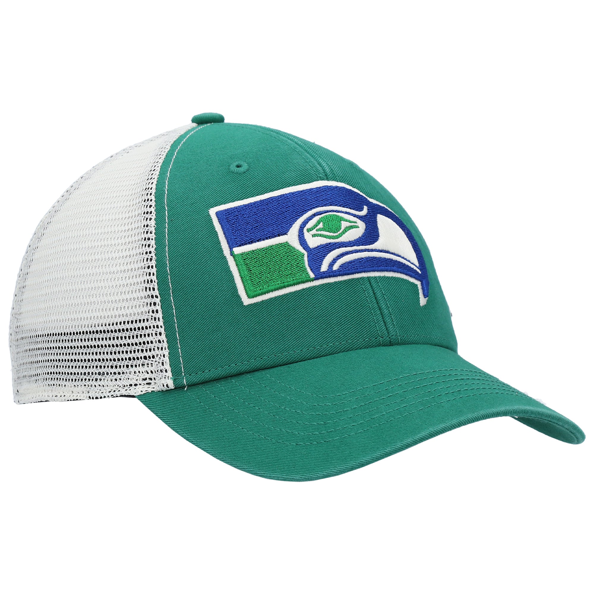 Men's '47 Kelly Green/Natural Seattle Seahawks Flagship MVP Snapback Hat