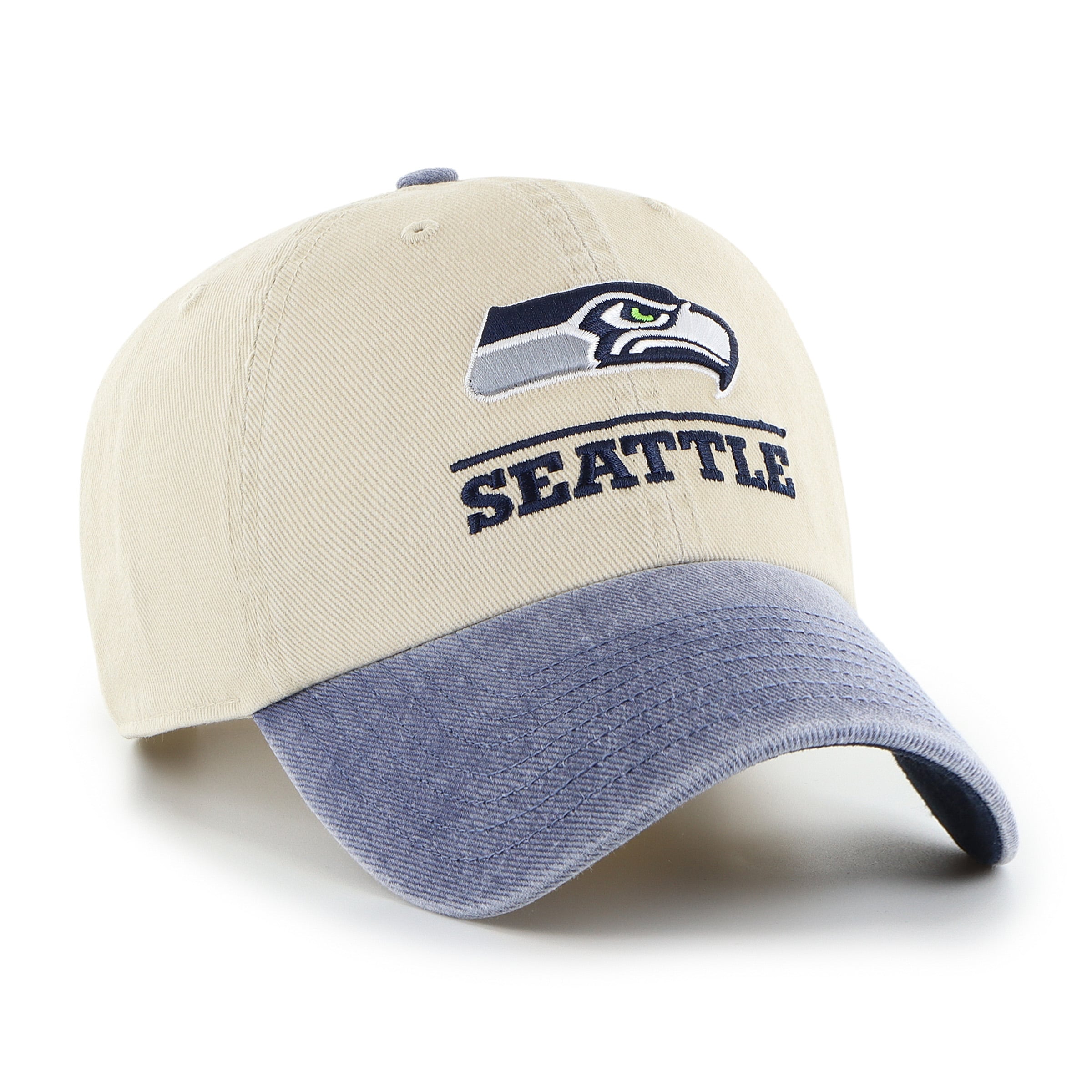 Casquette ajustable pour homme « 47 Natural Seattle Seahawks Logo Line Clean Up »