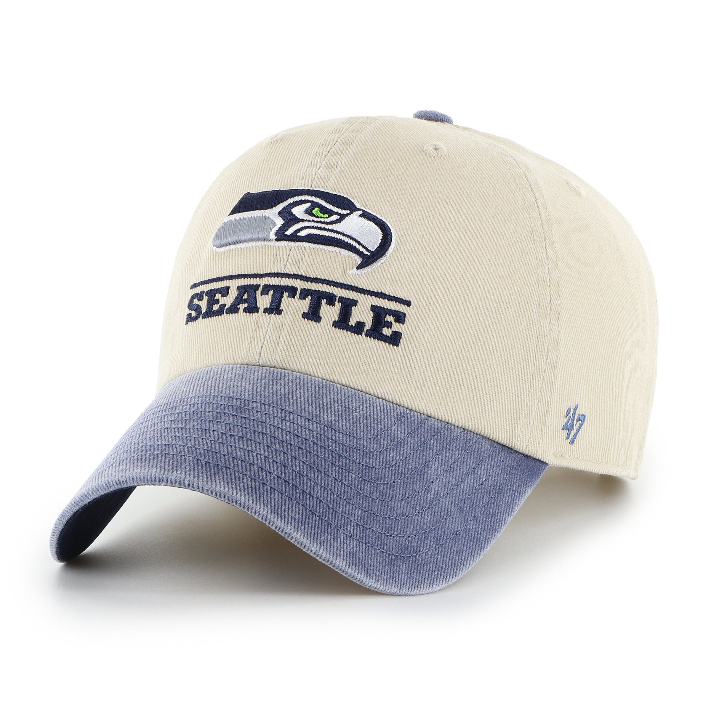 Casquette ajustable pour homme « 47 Natural Seattle Seahawks Logo Line Clean Up »