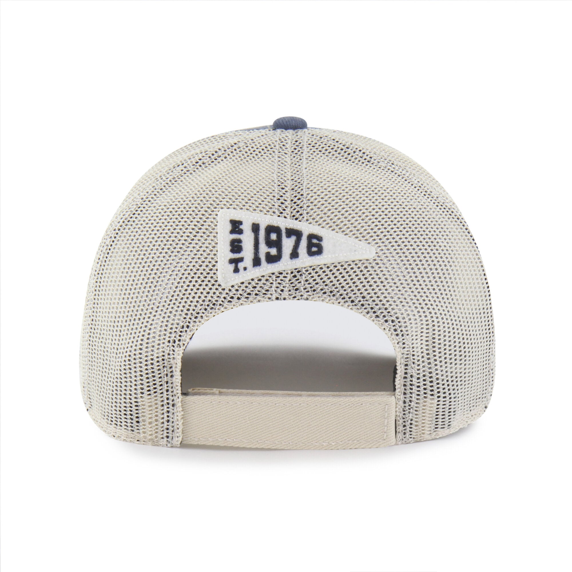 Casquette trucker ajustable Seattle Seahawks Egremont, bleu marine, modèle 47, usée.