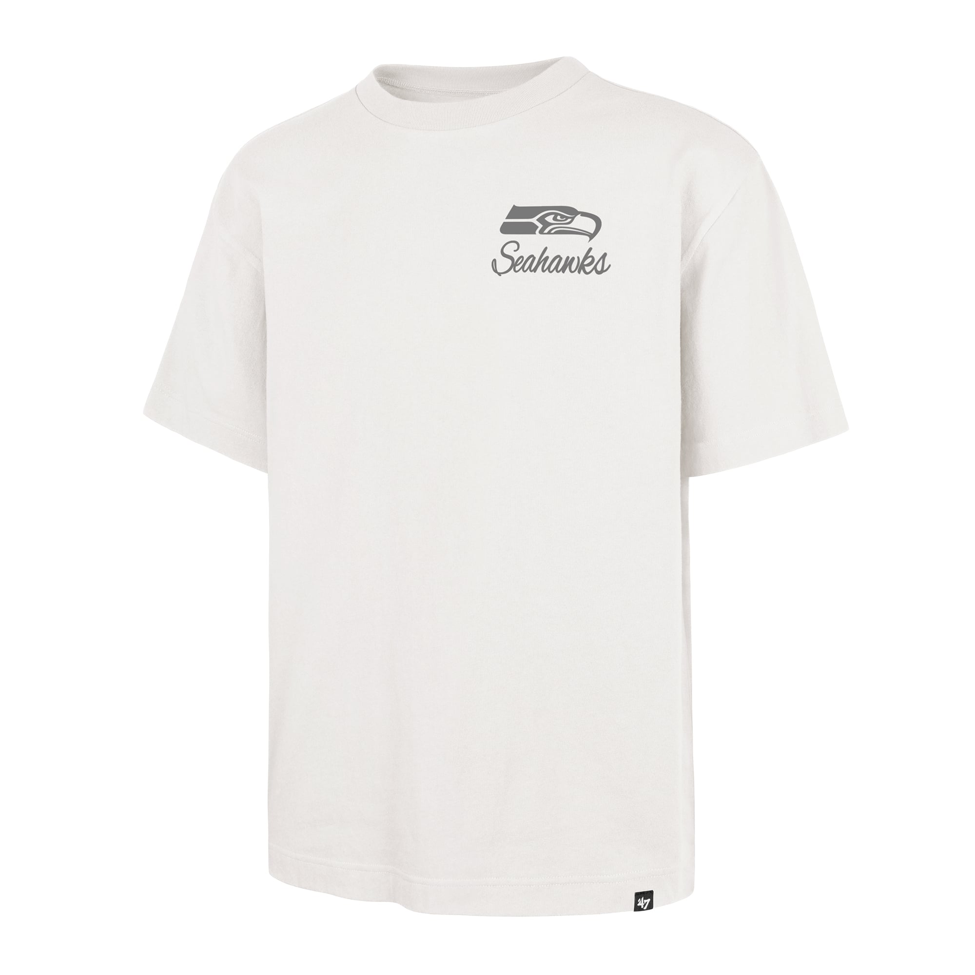 Men's '47 Off White Seattle Seahawks Photon Dust Foundation T-Shirt
