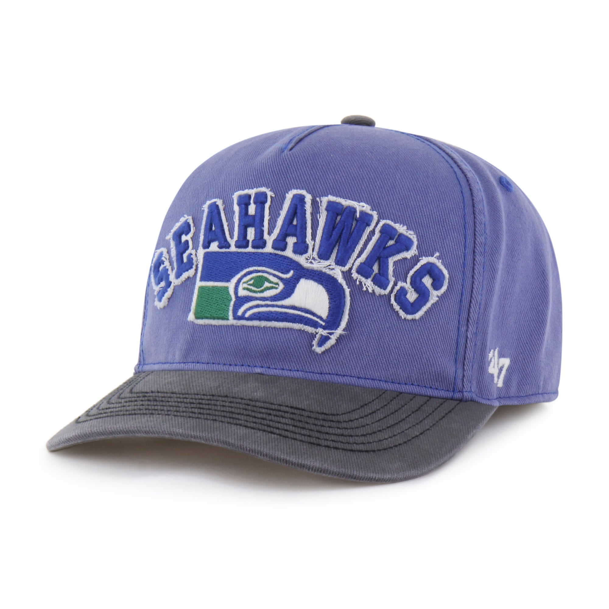 Men's '47 Royal Seattle Seahawks Throwback Calderwood Well Worn Hitch Adjustable Hat