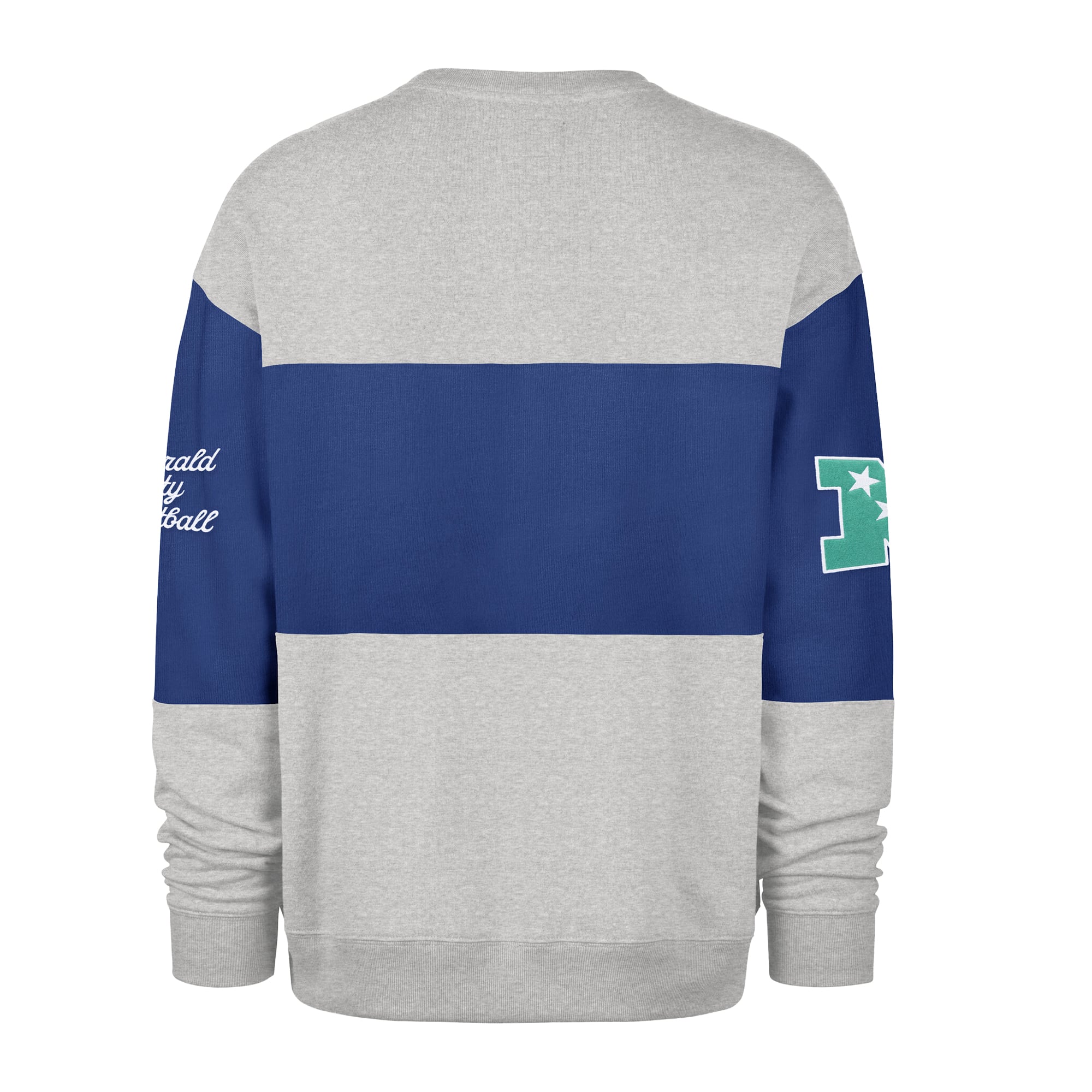 Sweat-shirt homme '47 Royal/Gris chiné Seattle Seahawks Blockfield Maximalist