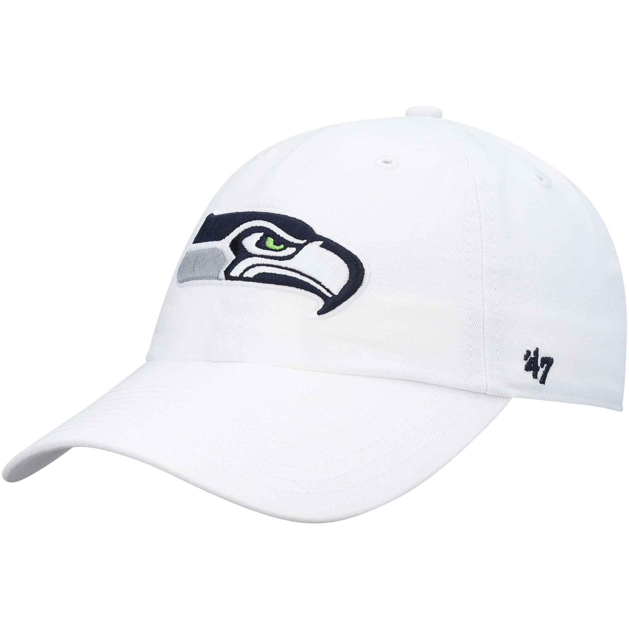 Casquette réglable '47 Seattle Seahawks Clean Up pour homme, blanc