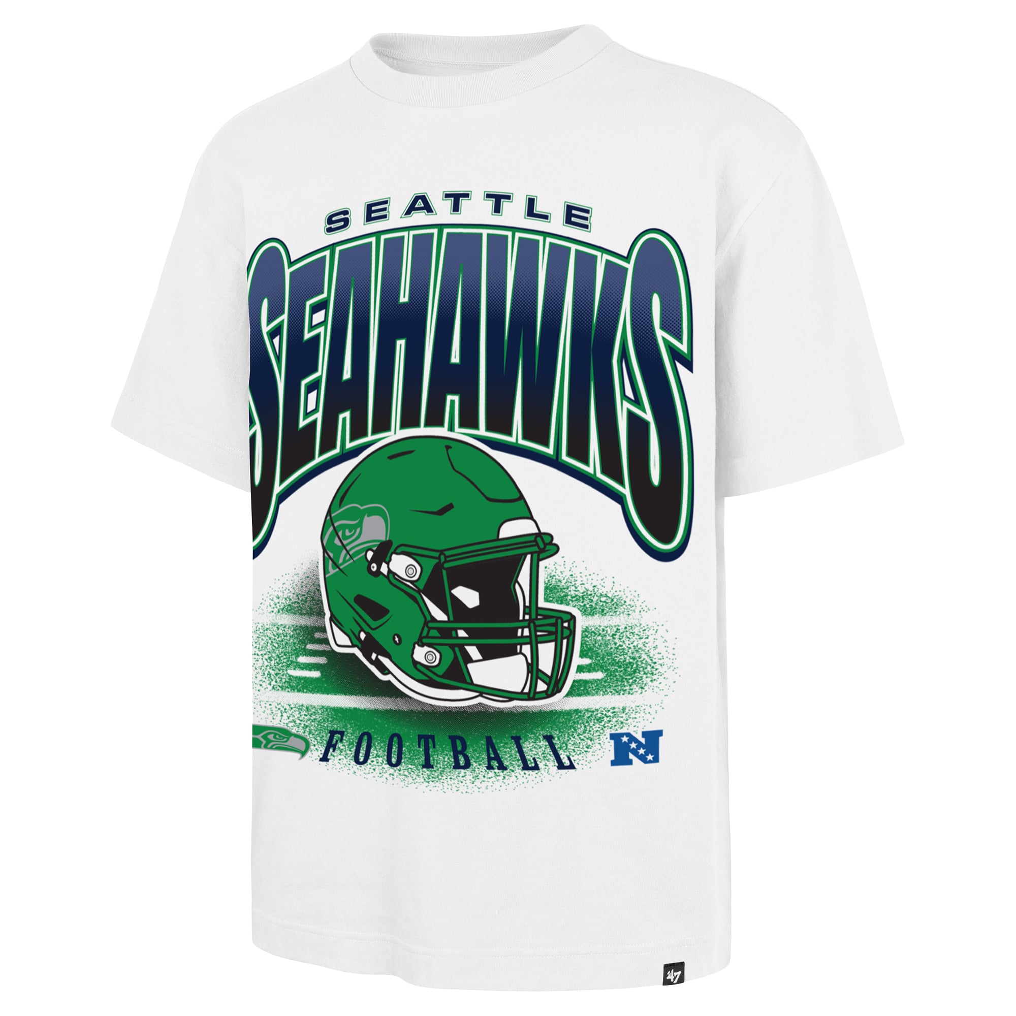 T-shirt homme blanc '47 Seattle Seahawks Foundation grandes tailles