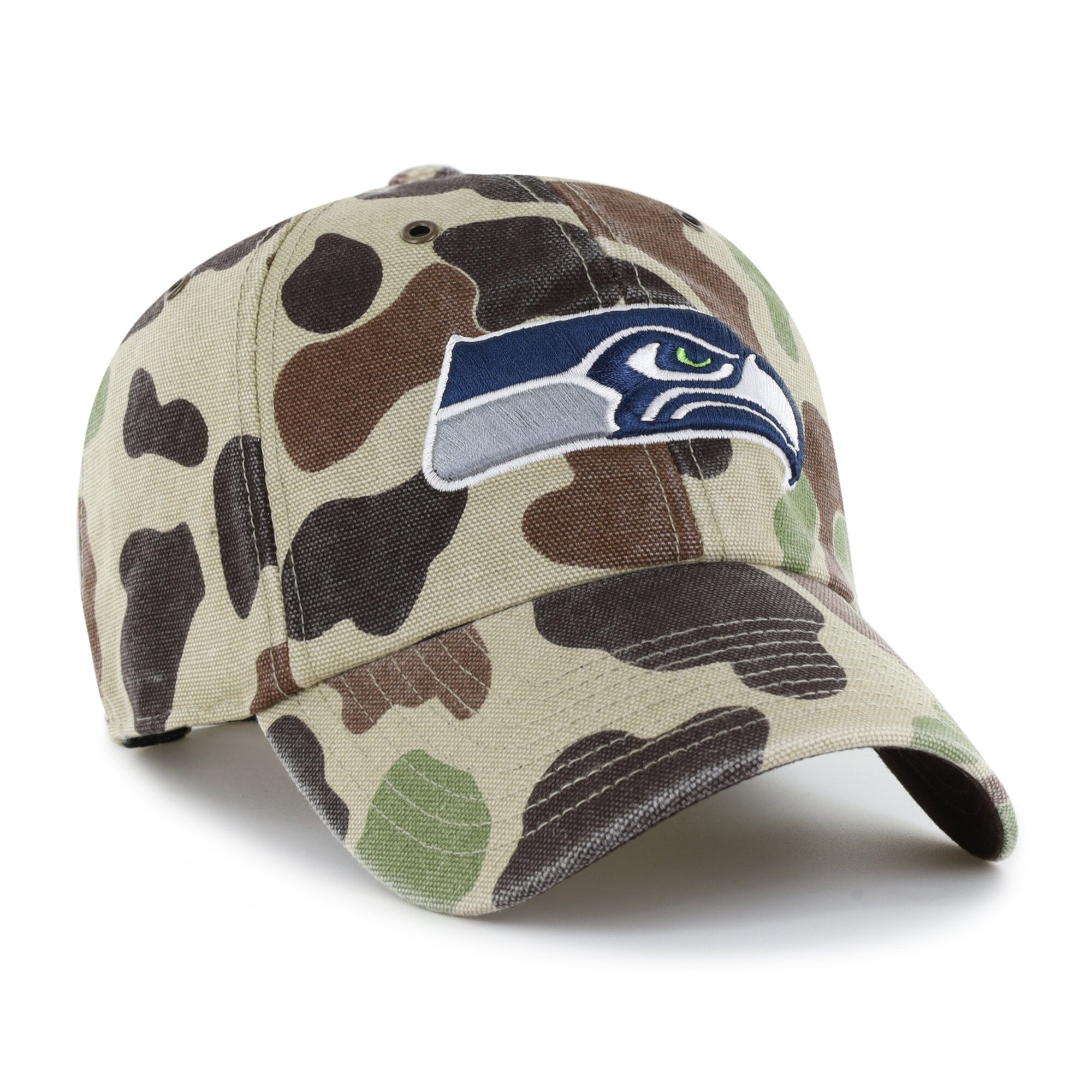 Casquette ajustable Carhartt x '47 Duck Camo Seattle Seahawks Clean Up pour homme