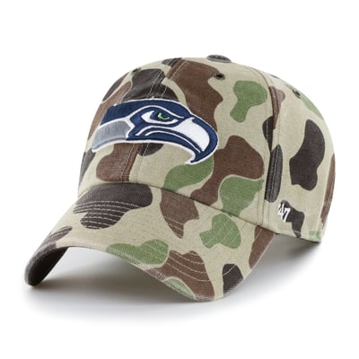 Seattle Seahawks Carhartt x '47 Clean Up Adjustable Hat - Duck Camo