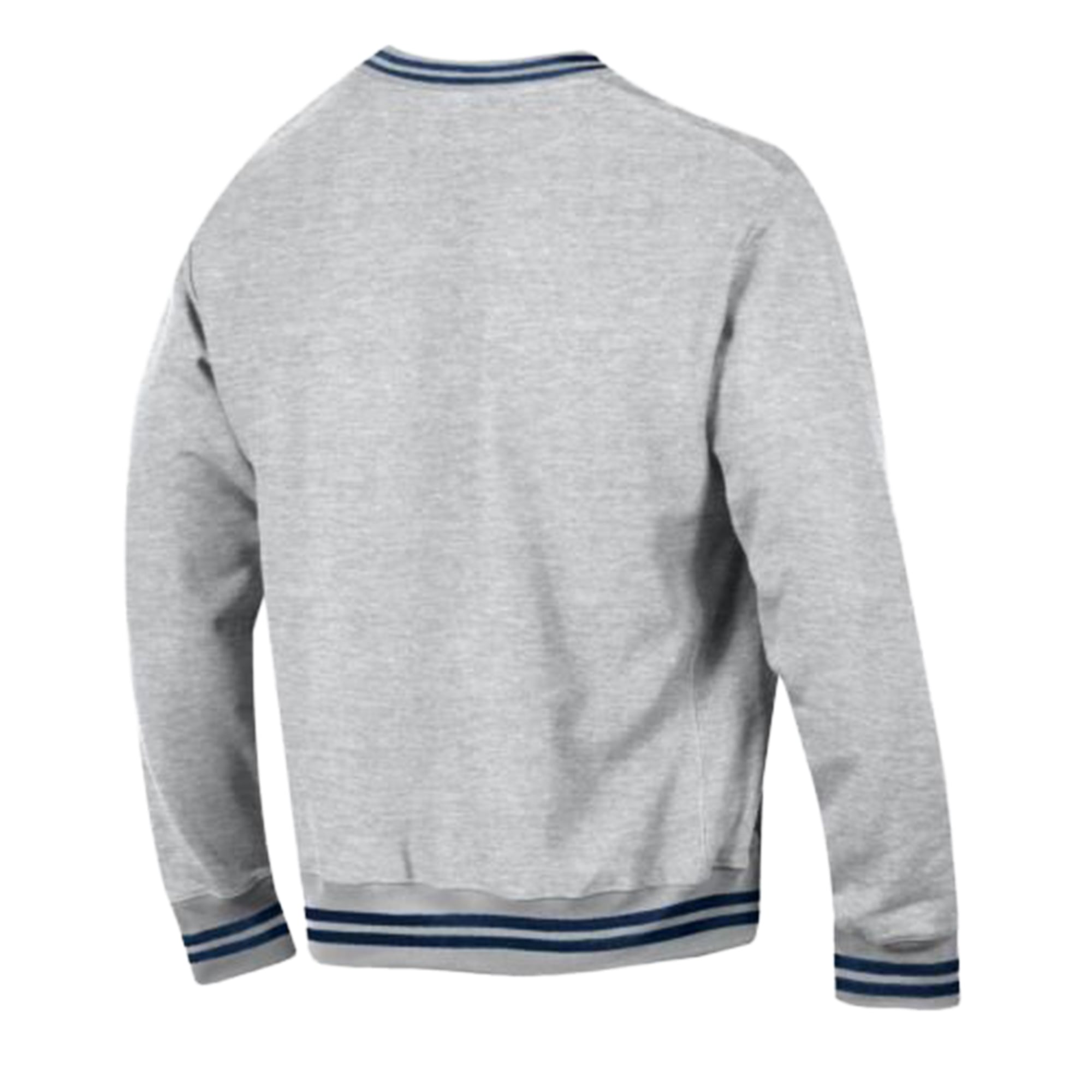 Men's Champion  Heather Gray/Navy Seattle Seahawks Reverse Weave Yarn Dye Sweatshirt