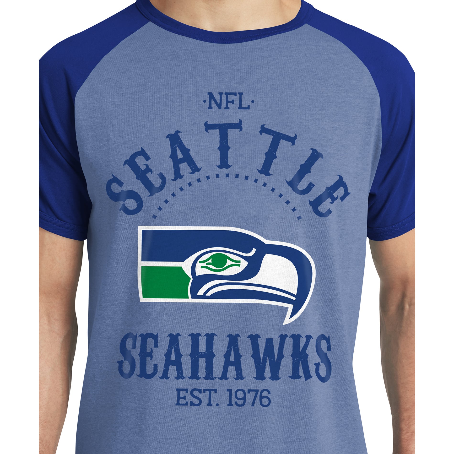 Men's Darius Rucker Collection by Fanatics College Navy Seattle Seahawks Raglan T-Shirt