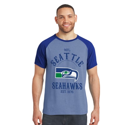 Seattle Seahawks Darius Rucker Collection by Fanatics Raglan T-Shirt - College Navy