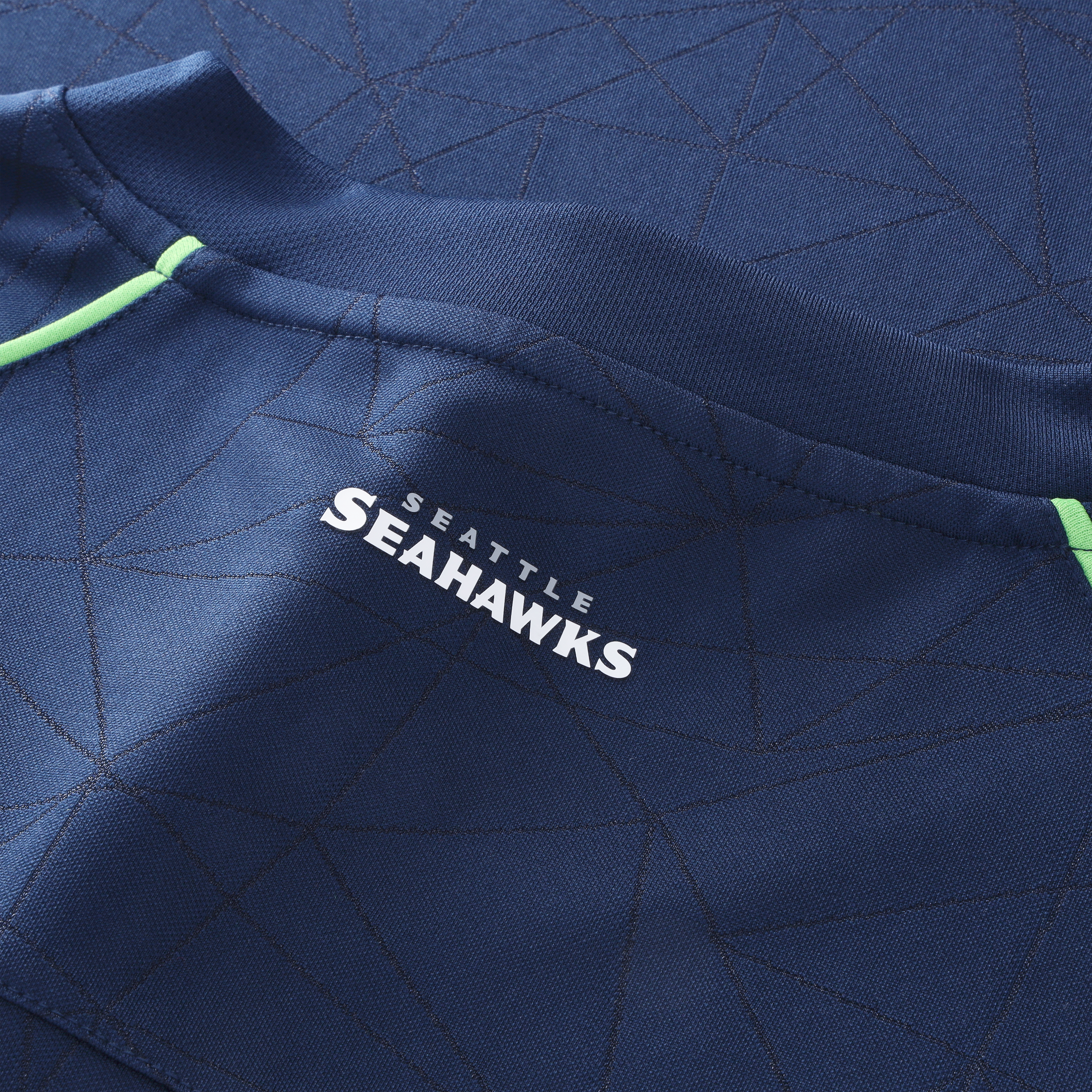 Men's Fanatics College Navy Seattle Seahawks Football x V-Neck Fan Top