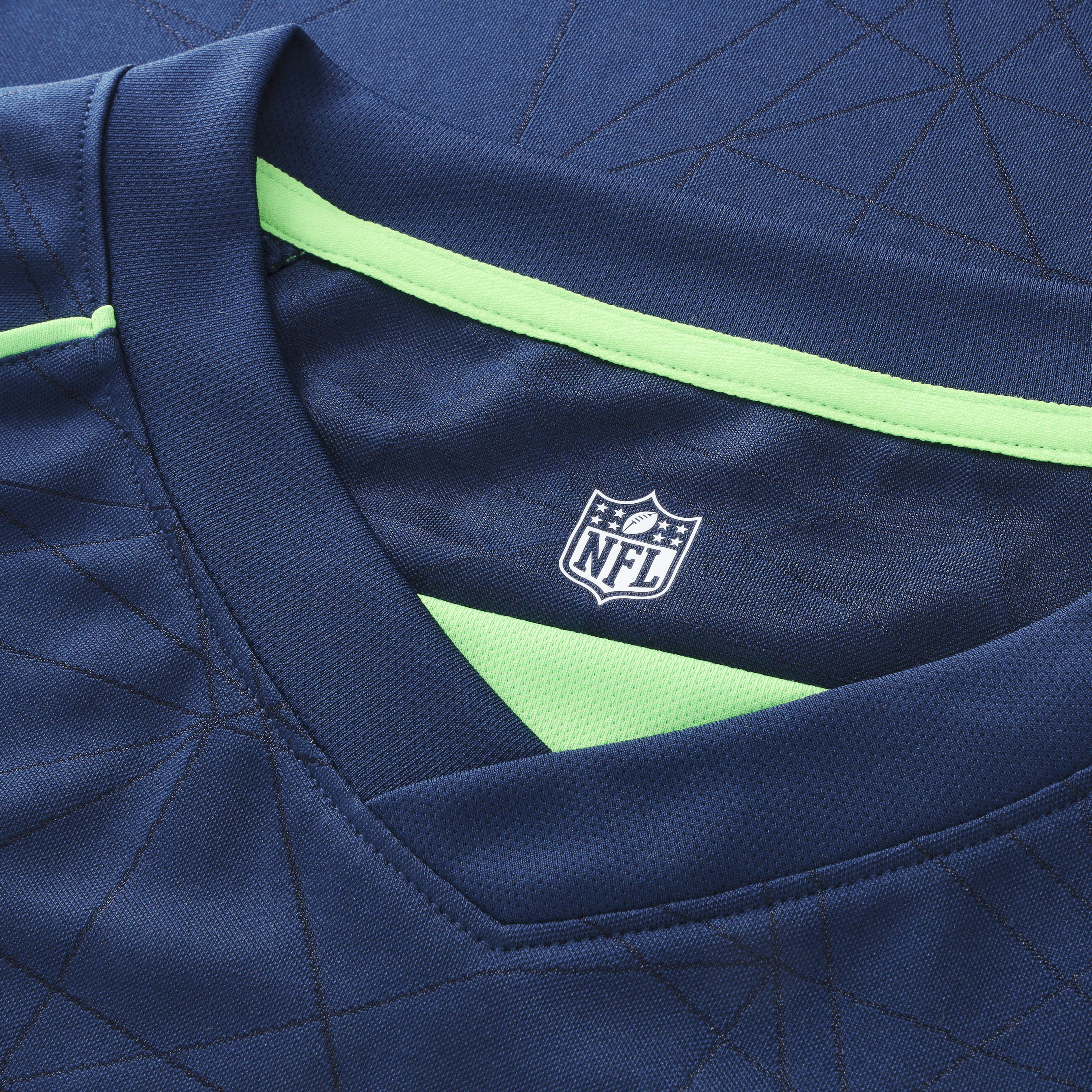 Men's Fanatics College Navy Seattle Seahawks Football x V-Neck Fan Top