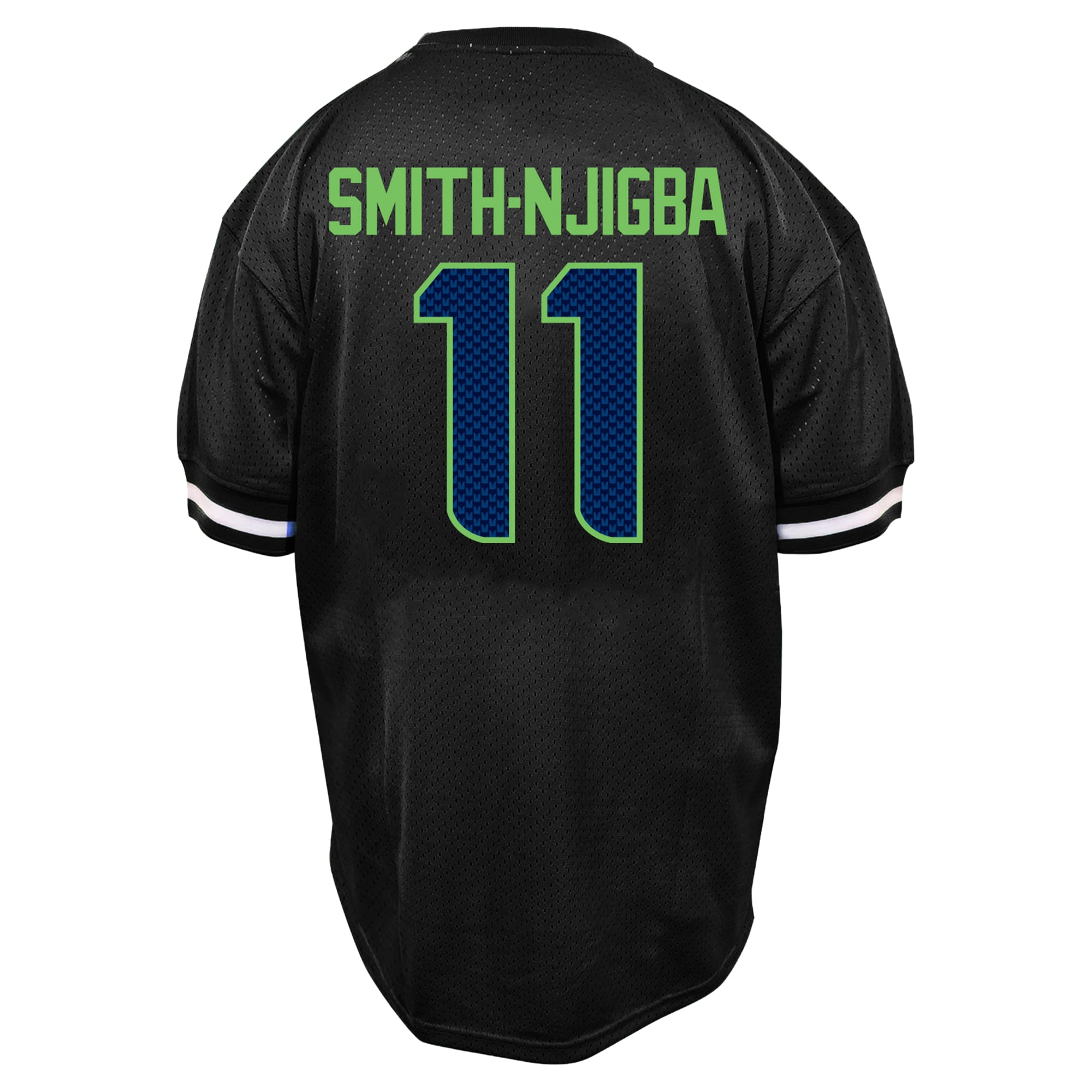 Men's Fanatics Jaxon Smith-Njigba Black Seattle Seahawks Big & Tall Mesh Name Number T-Shirt