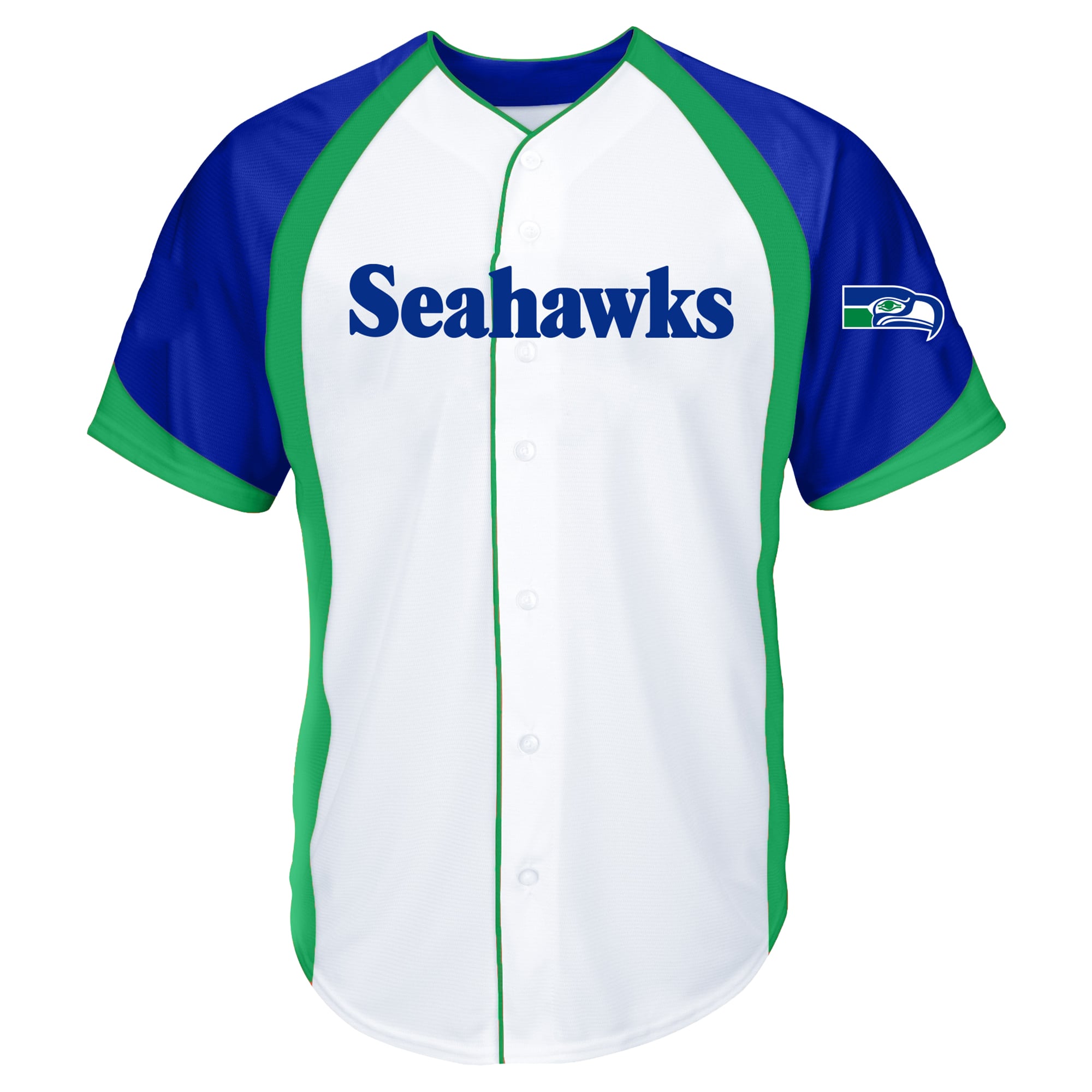 Men's Fanatics Jaxon Smith-Njigba White Seattle Seahawks Big & Tall Button-Up Baseball Jersey Top
