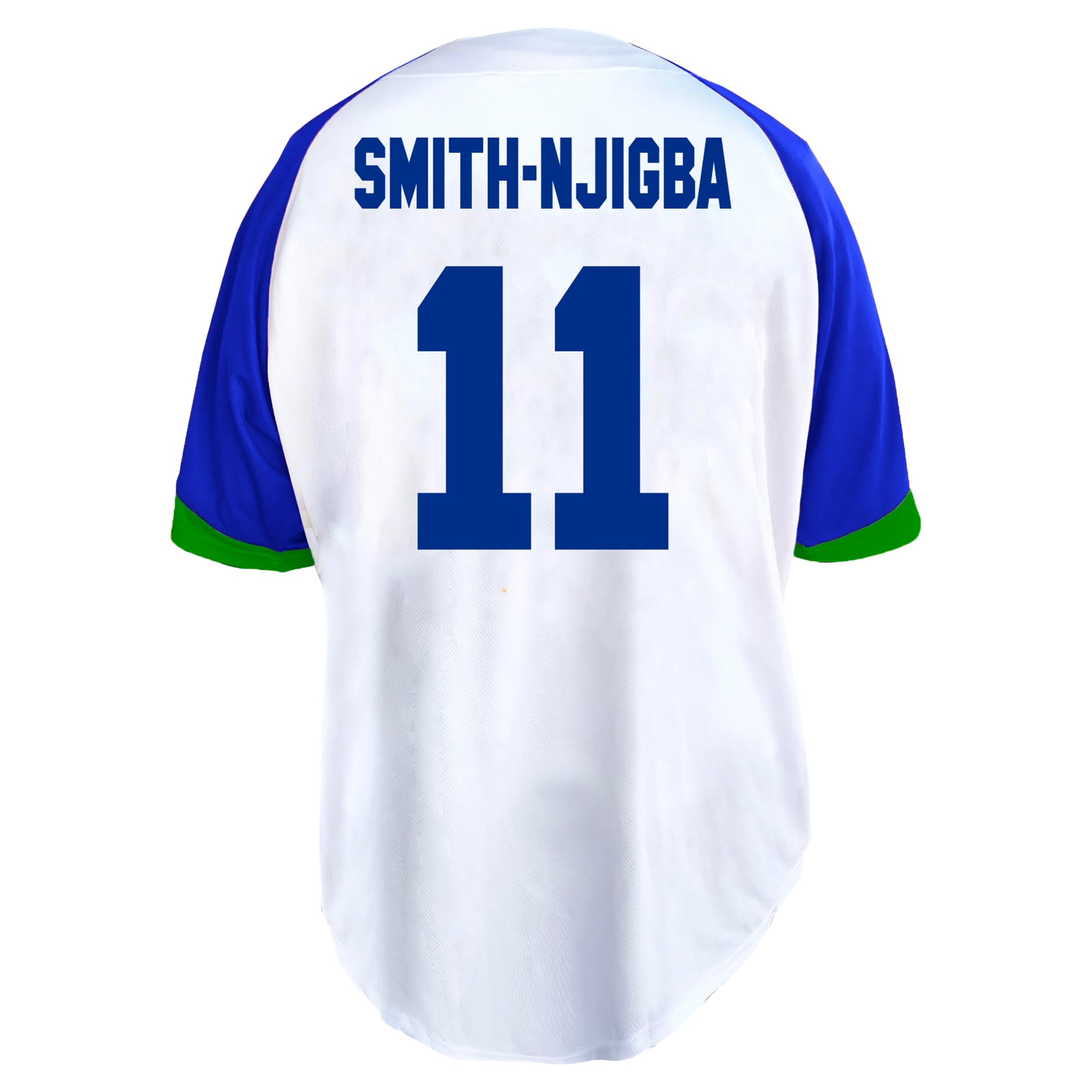 Men's Fanatics Jaxon Smith-Njigba White Seattle Seahawks Big & Tall Button-Up Baseball Jersey Top
