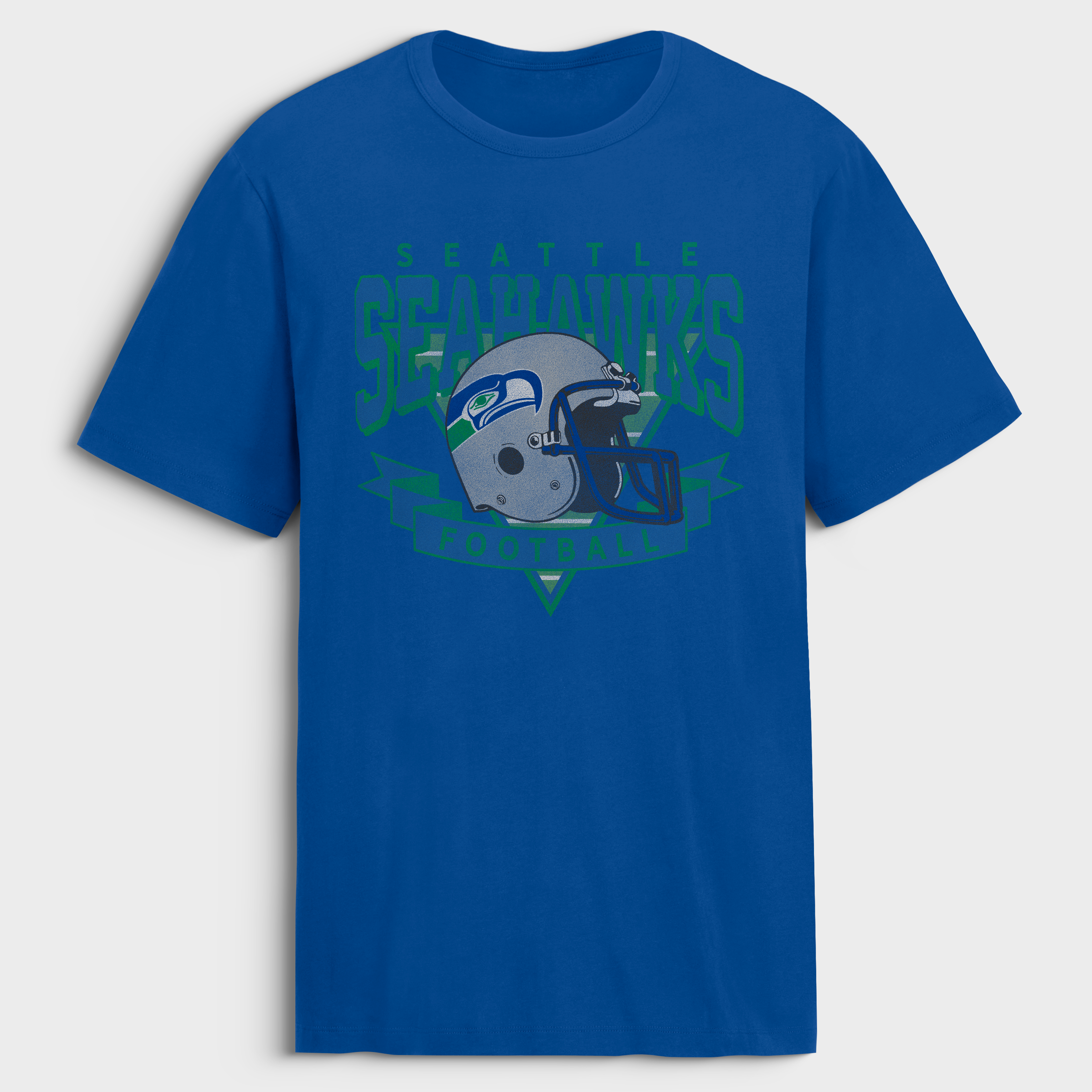 Men's Fanatics Royal Seattle Seahawks Old Fashion Rushing Legacy Cotton T-Shirt