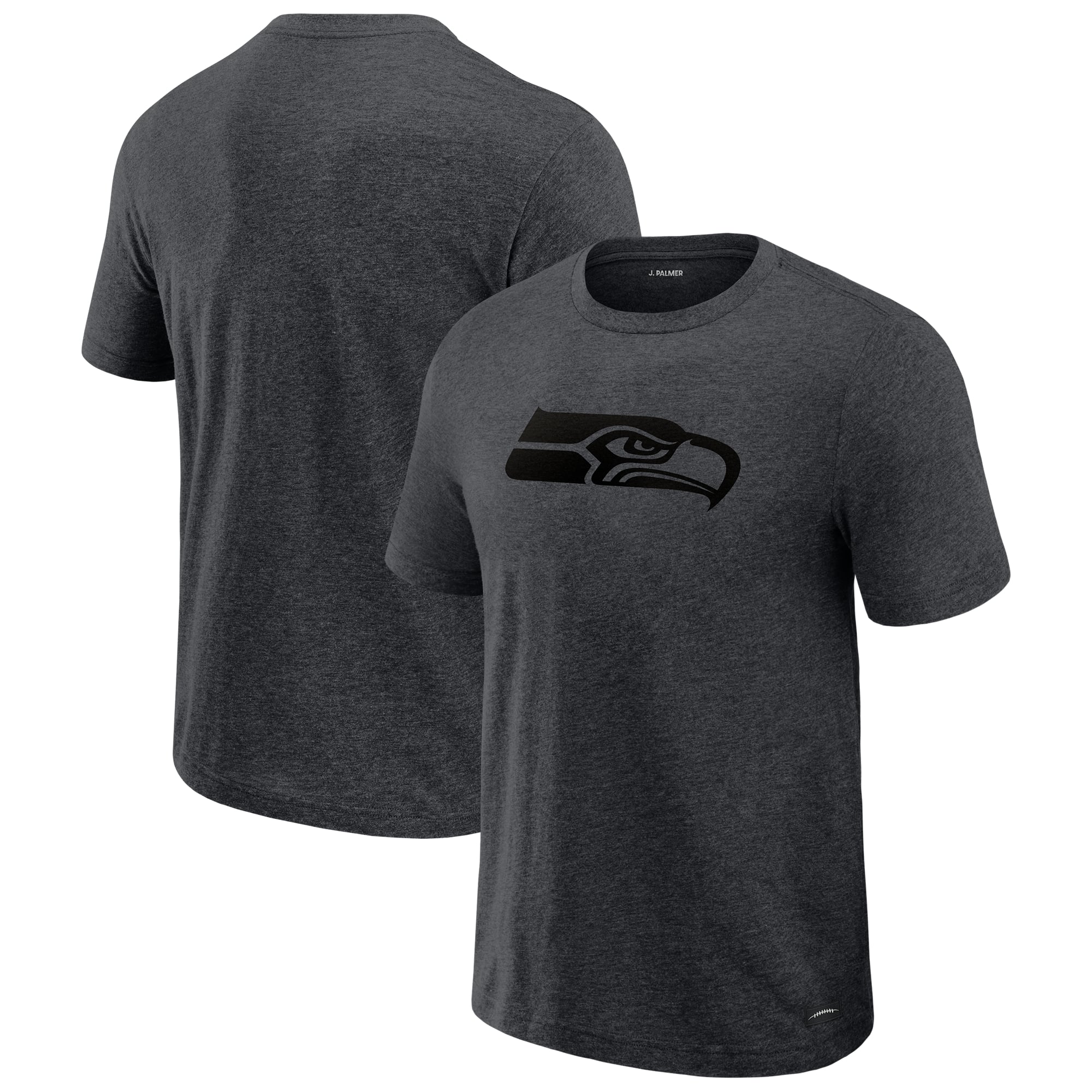 Men's J. Palmer  Graphite Seattle Seahawks Players Lounge Tri-Blend T-Shirt
