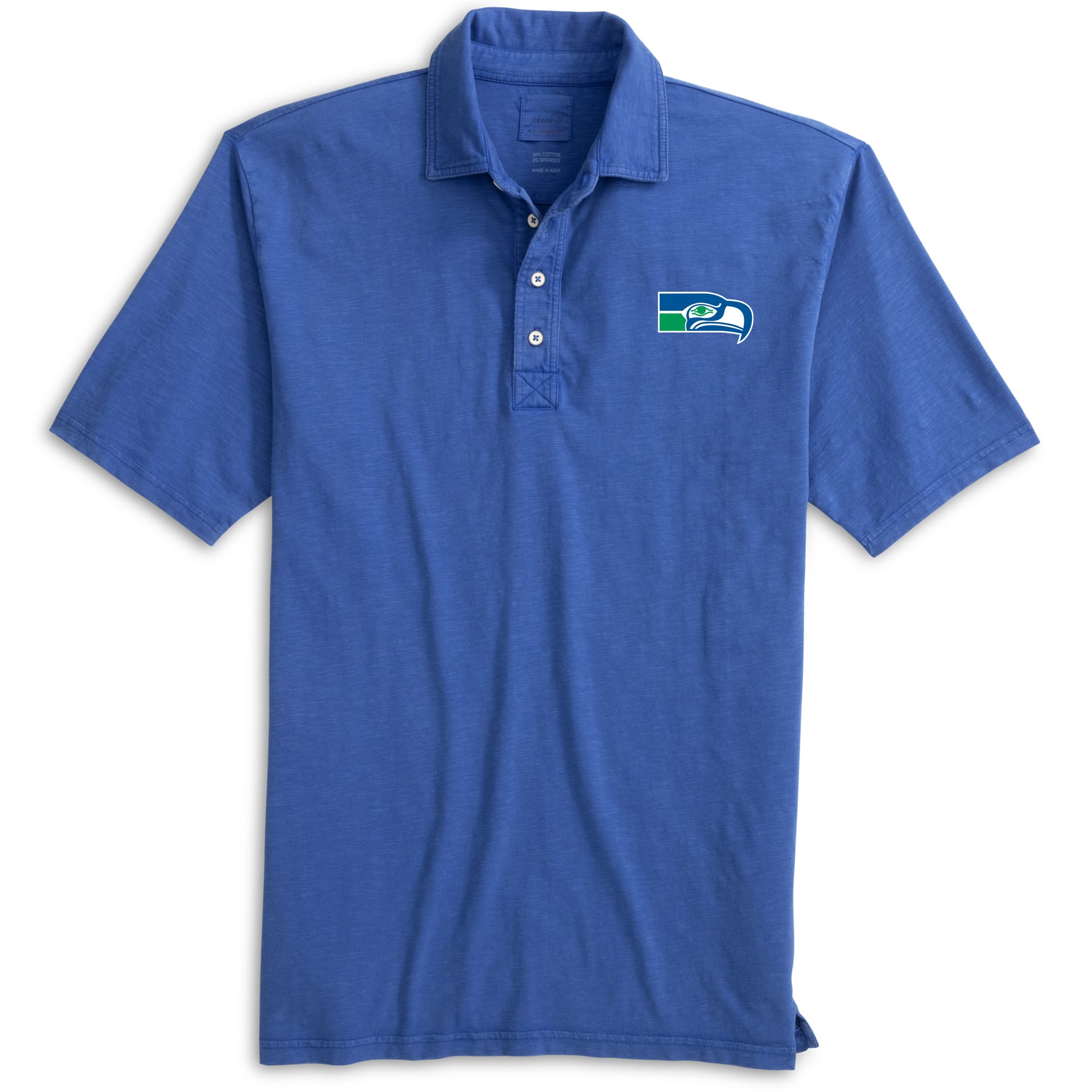 Men's johnnie-O Royal Seattle Seahawks Throwback Coastal Wash Polo