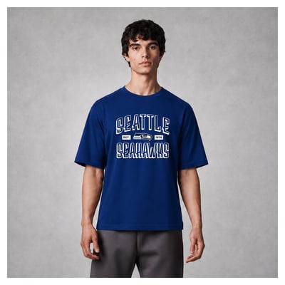 Seattle Seahawks Levelwear Luxe Moment Stronghold Knit T-Shirt - Blue