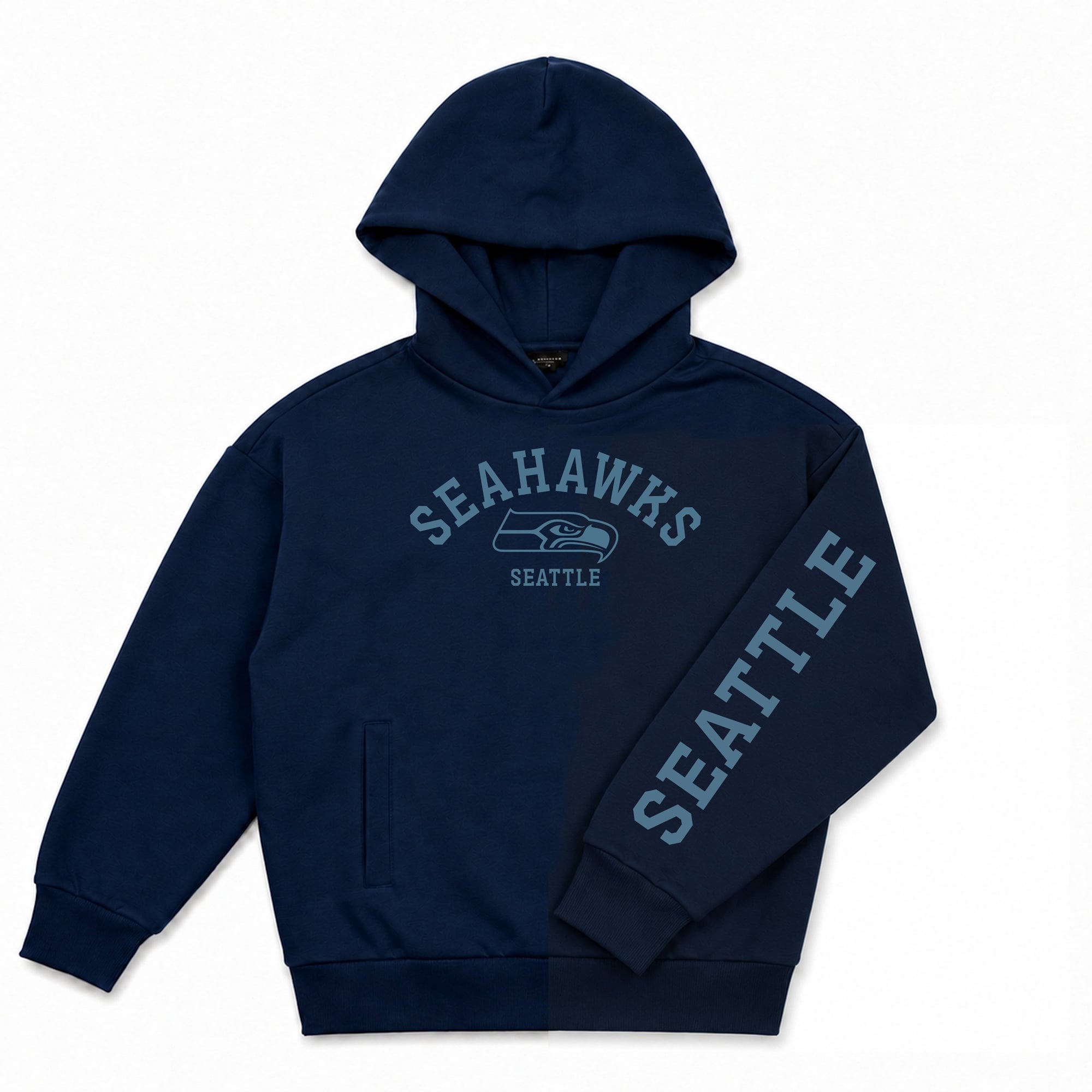 Sweat à capuche Levelwear College Navy Seattle Seahawks Luxe Zone pour homme
