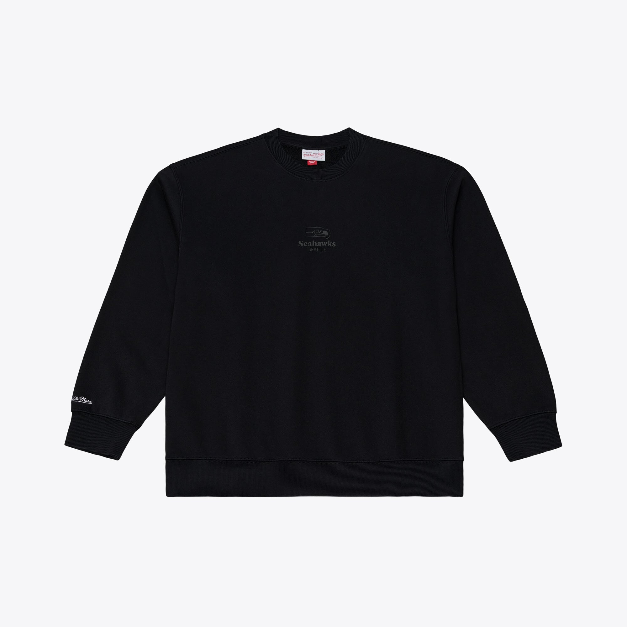 Men's Mitchell & Ness Royal Seattle Seahawks Core Essentials Micro Logo Fleece Sweatshirt