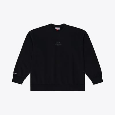 Seattle Seahawks Mitchell & Ness Core Essentials Micro Logo Fleece Sweatshirt - Black
