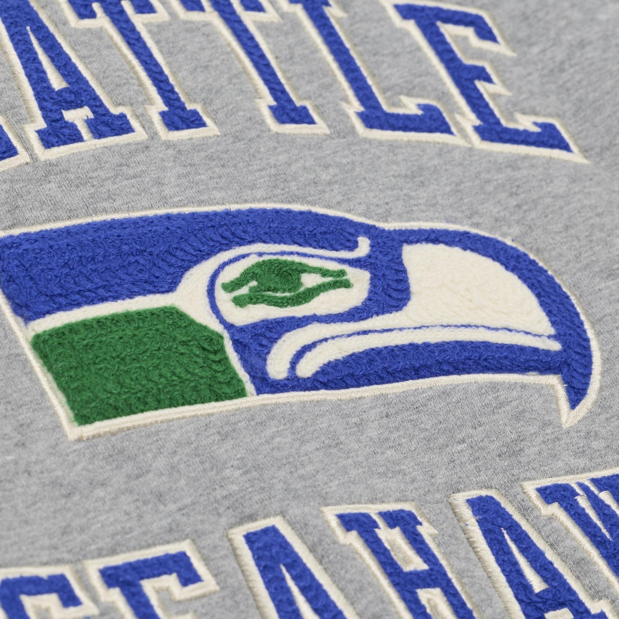 Sweat-shirt Mitchell & Ness Premium Essentials gris chiné pour homme, Seattle Seahawks