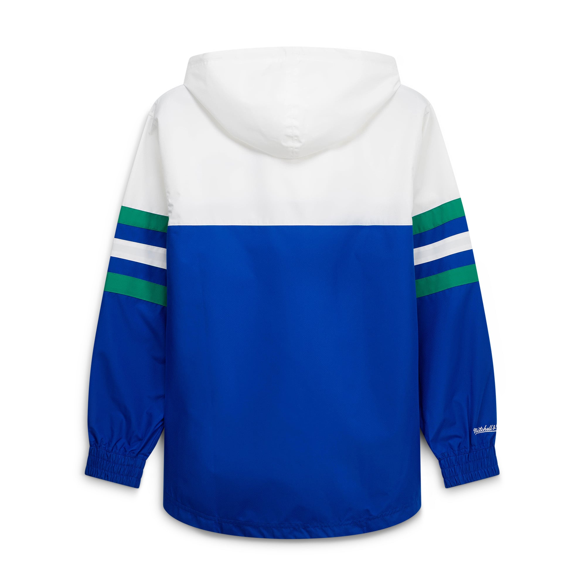 Men's Mitchell & Ness Royal Seattle Seahawks Head Coach Anorak Quarter-Zip Windbreaker Jacket
