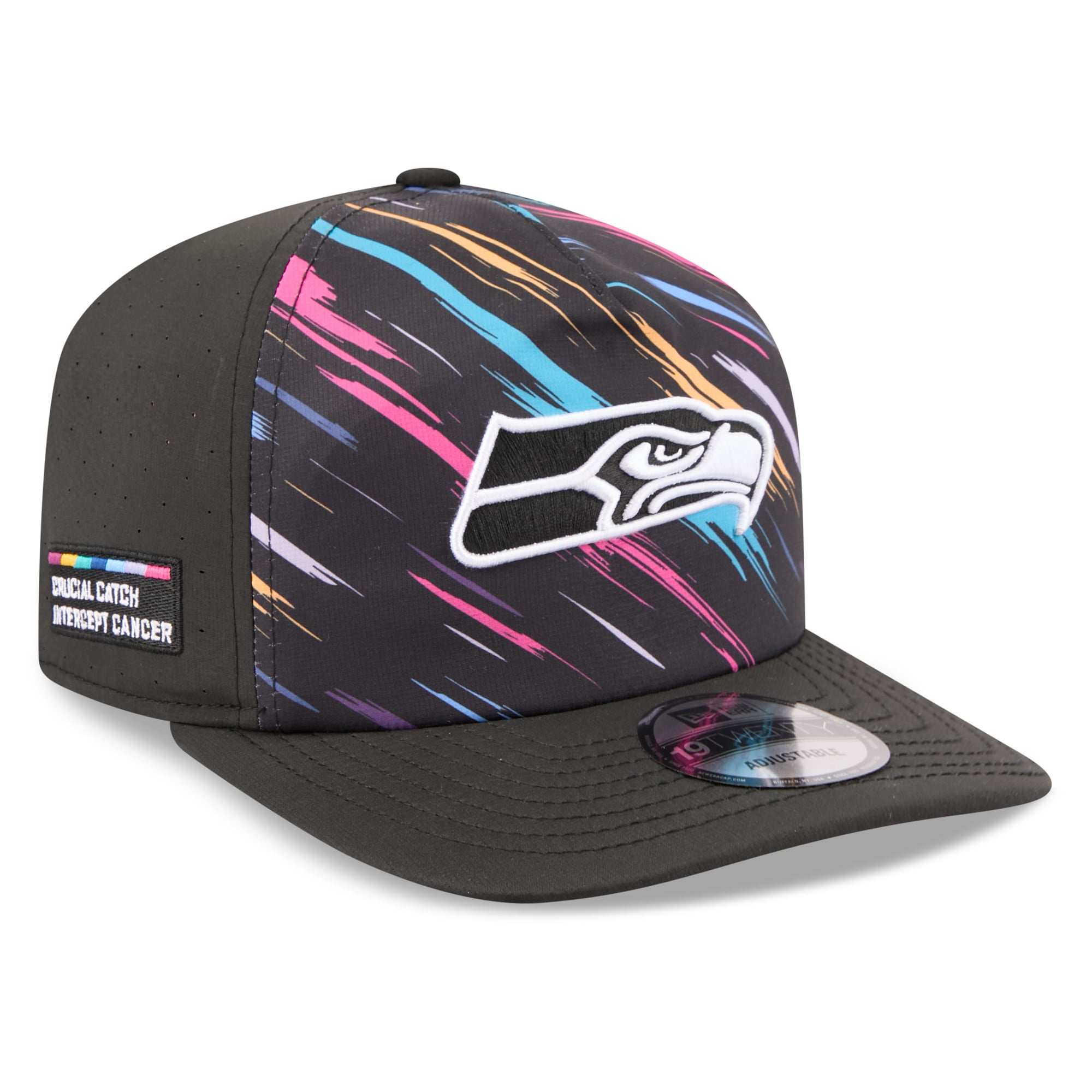 Men's New Era Black Seattle Seahawks 2026 NFL Crucial Catch 19TWENTY Adjustable Hat